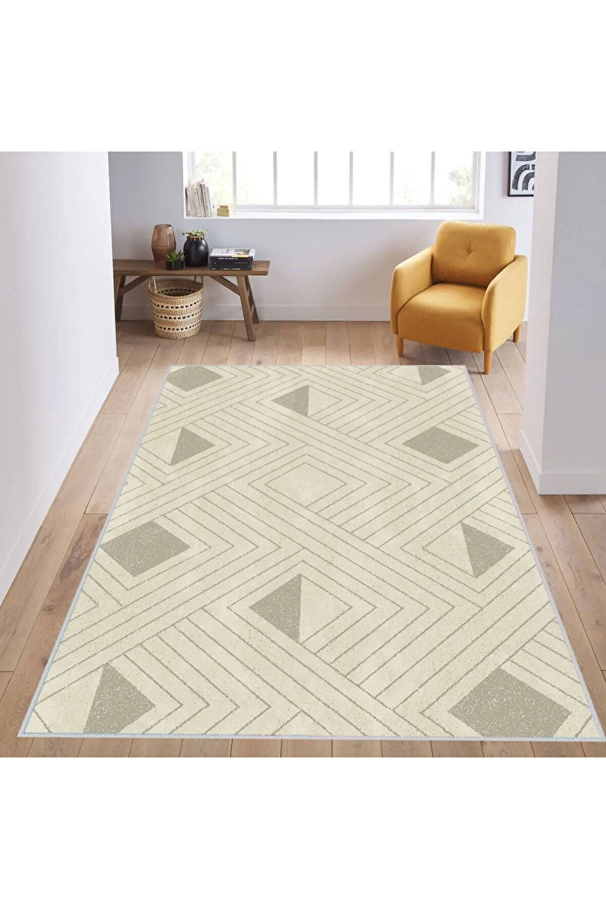 Dijital Baskı Yıkanabilir Kaymaz Taban Salon Halısı Ve Yolluk RVG1095