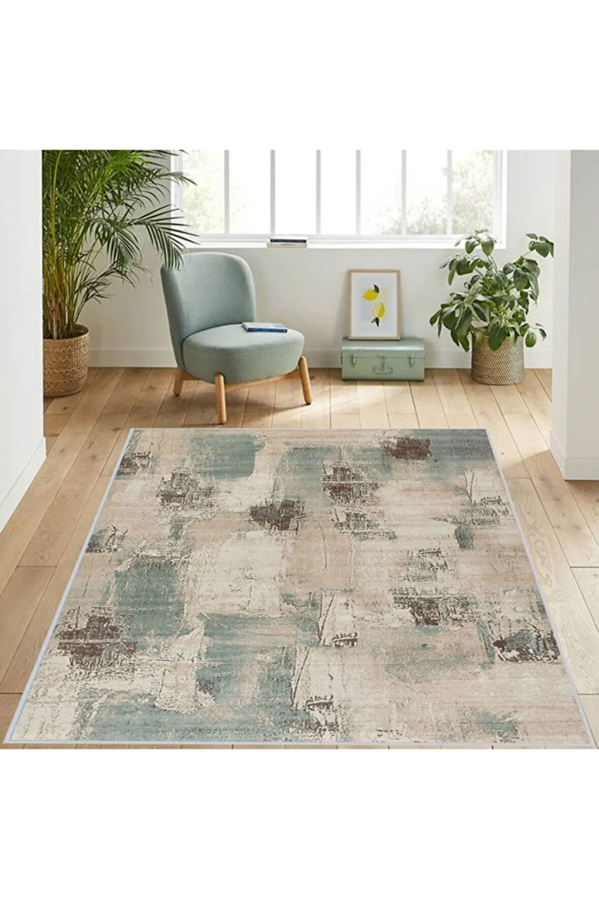 Dijital Baskı Yıkanabilir Kaymaz Taban Salon Halısı Ve Yolluk RVG1112