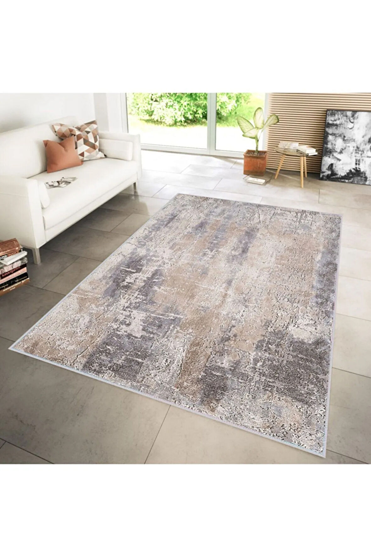 Dijital Baskı Yıkanabilir Kaymaz Taban Salon Halısı Ve Yolluk RVG1116