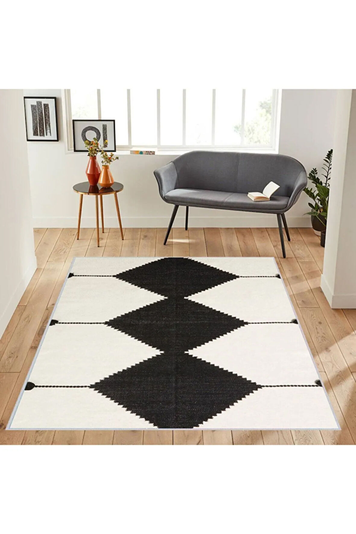 Dijital Baskı Yıkanabilir Kaymaz Taban Salon Halısı Ve Yolluk RVG1127