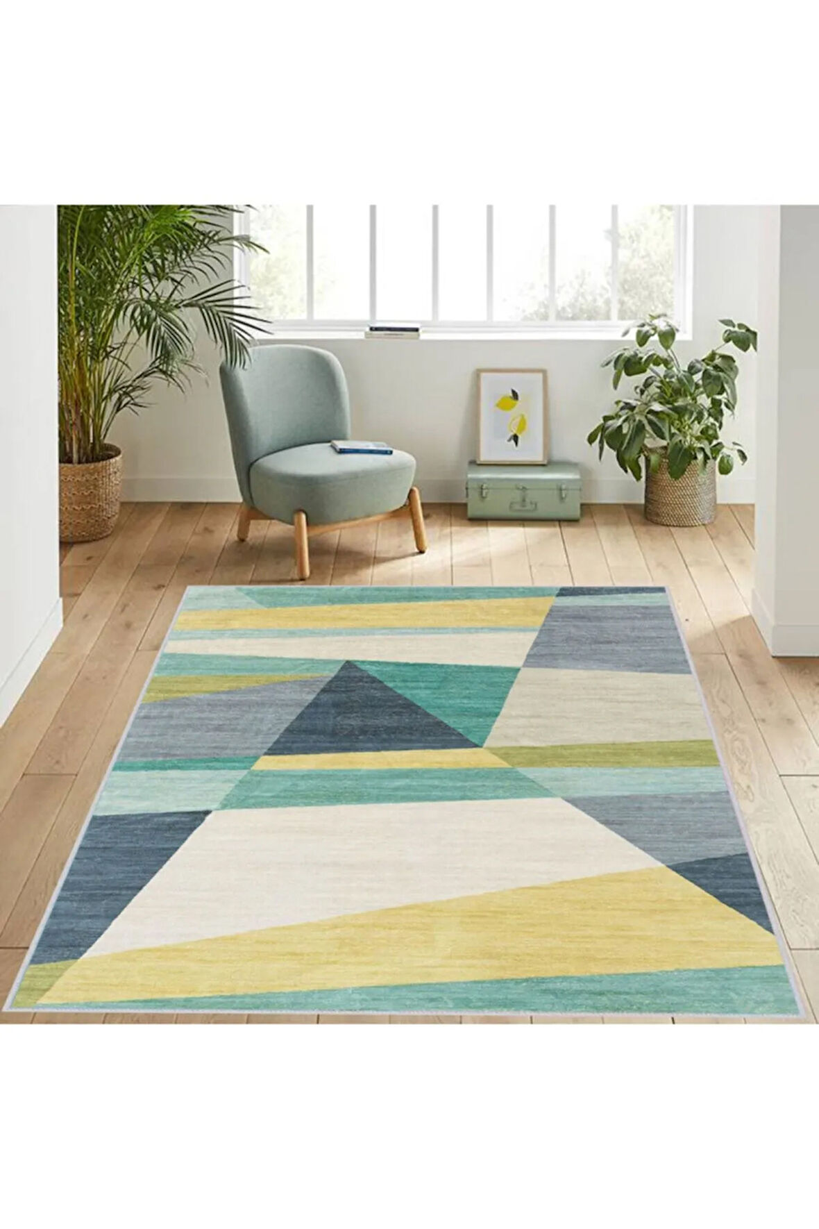 Dijital Baskı Yıkanabilir Kaymaz Taban Salon Halısı Ve Yolluk RVG1146