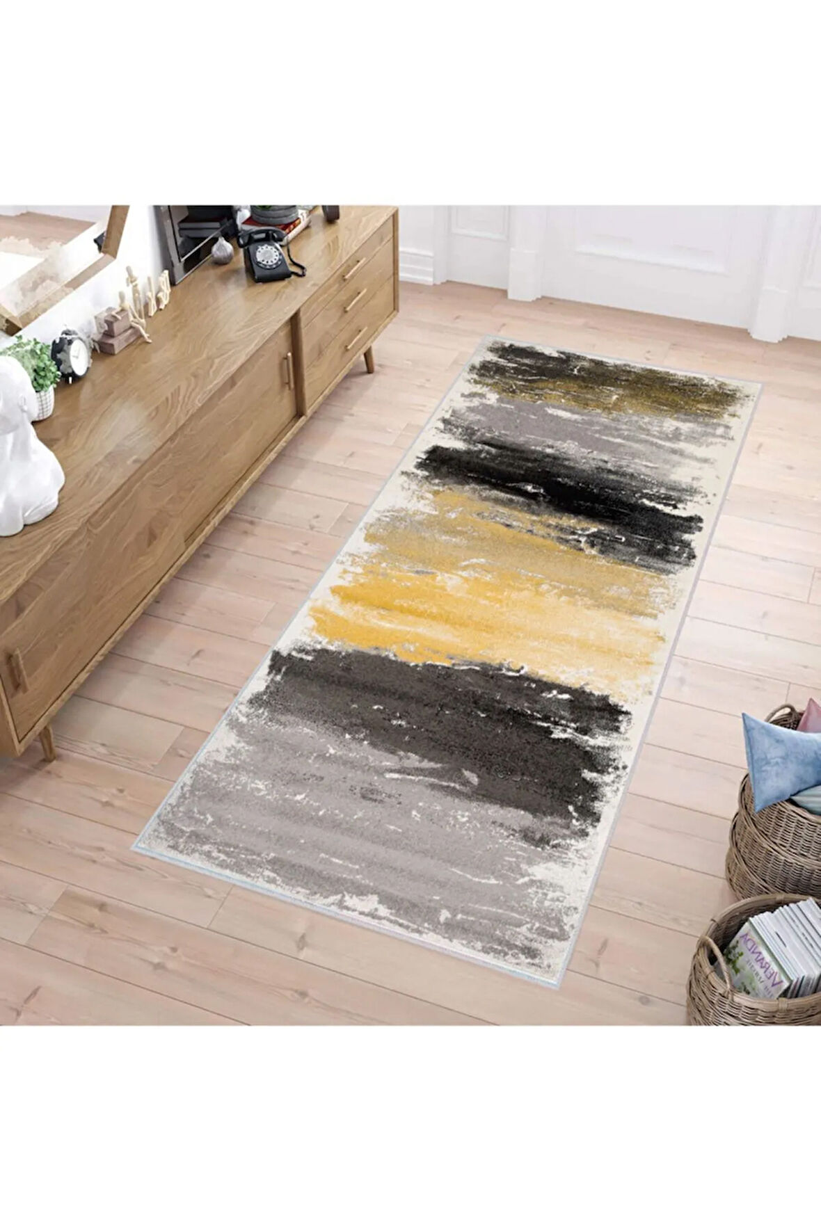 Dijital Baskı Yıkanabilir Kaymaz Taban Salon Halısı Ve Yolluk RVG1161