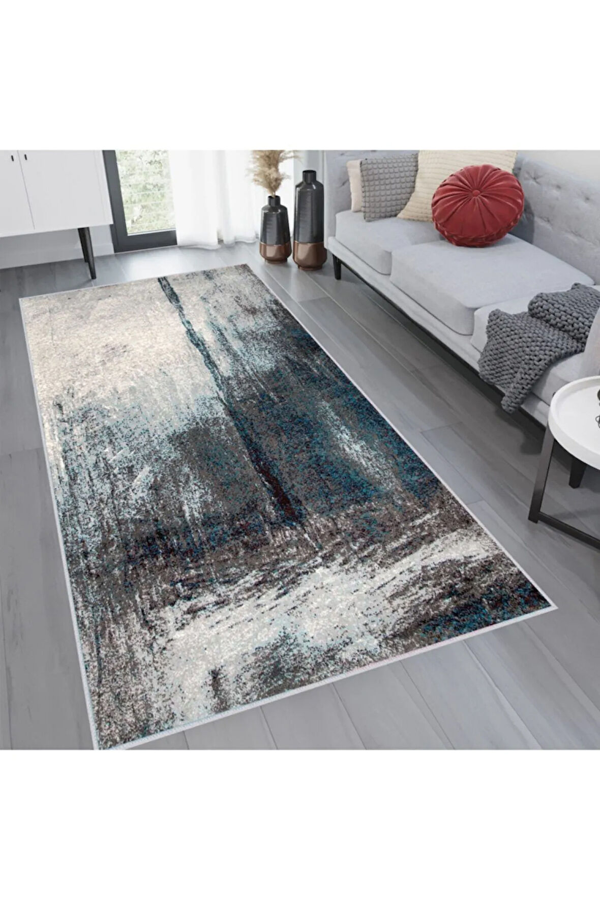 Dijital Baskı Yıkanabilir Kaymaz Taban Salon Halısı Ve Yolluk RVG1166