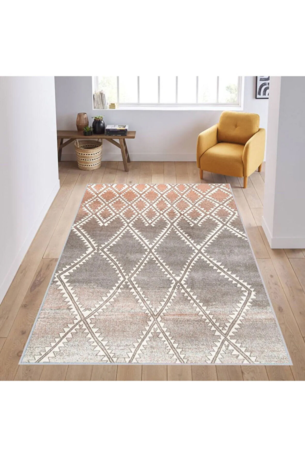 Dijital Baskı Yıkanabilir Kaymaz Taban Salon Halısı Ve Yolluk RVG1179