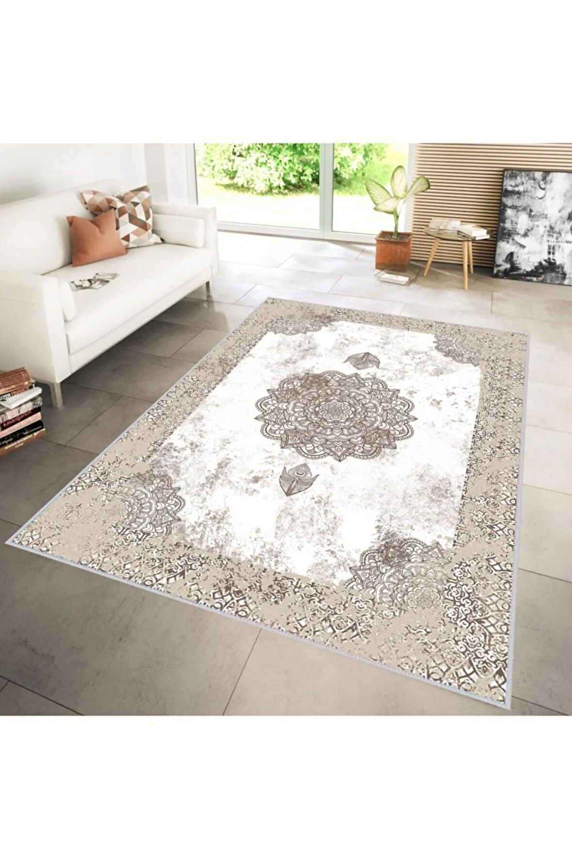 Dijital Baskı Yıkanabilir Kaymaz Taban Salon Halısı Ve Yolluk RVG1204