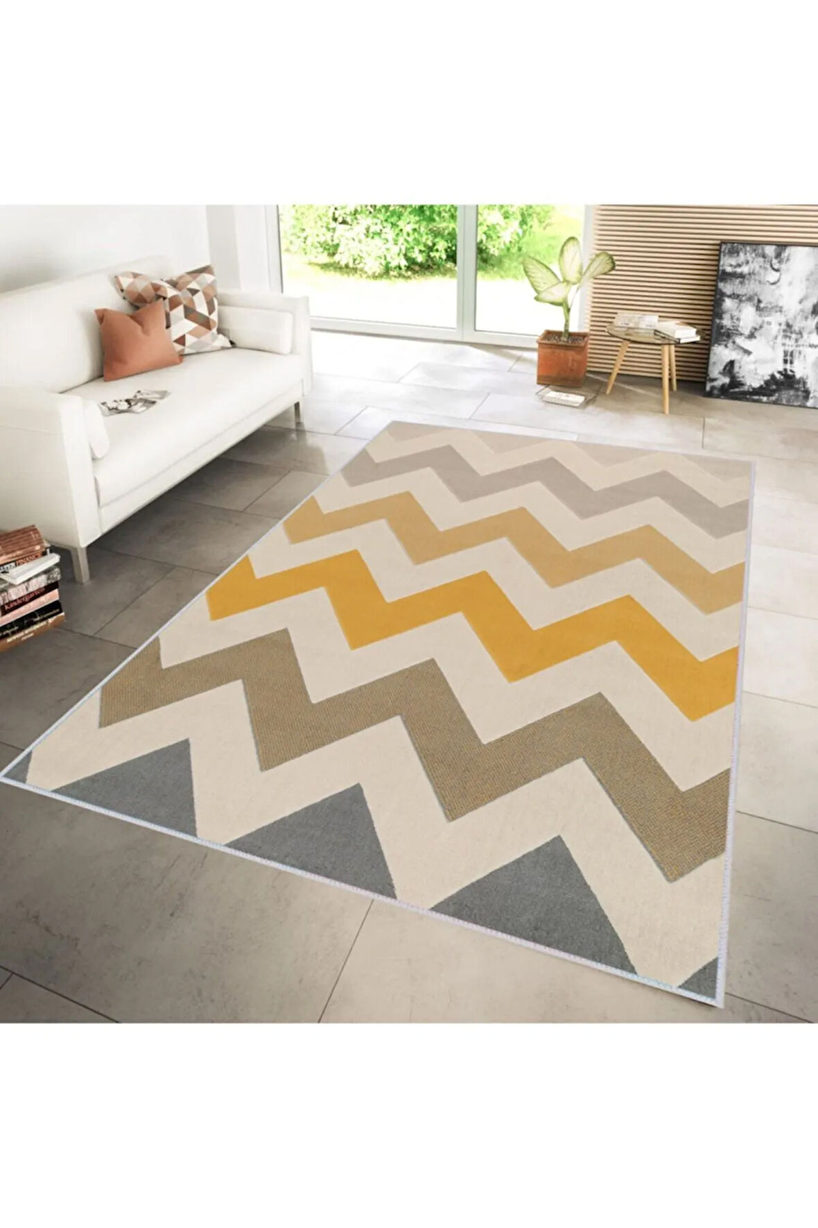 Dijital Baskı Yıkanabilir Kaymaz Taban Salon Halısı Ve Yolluk RVG1240