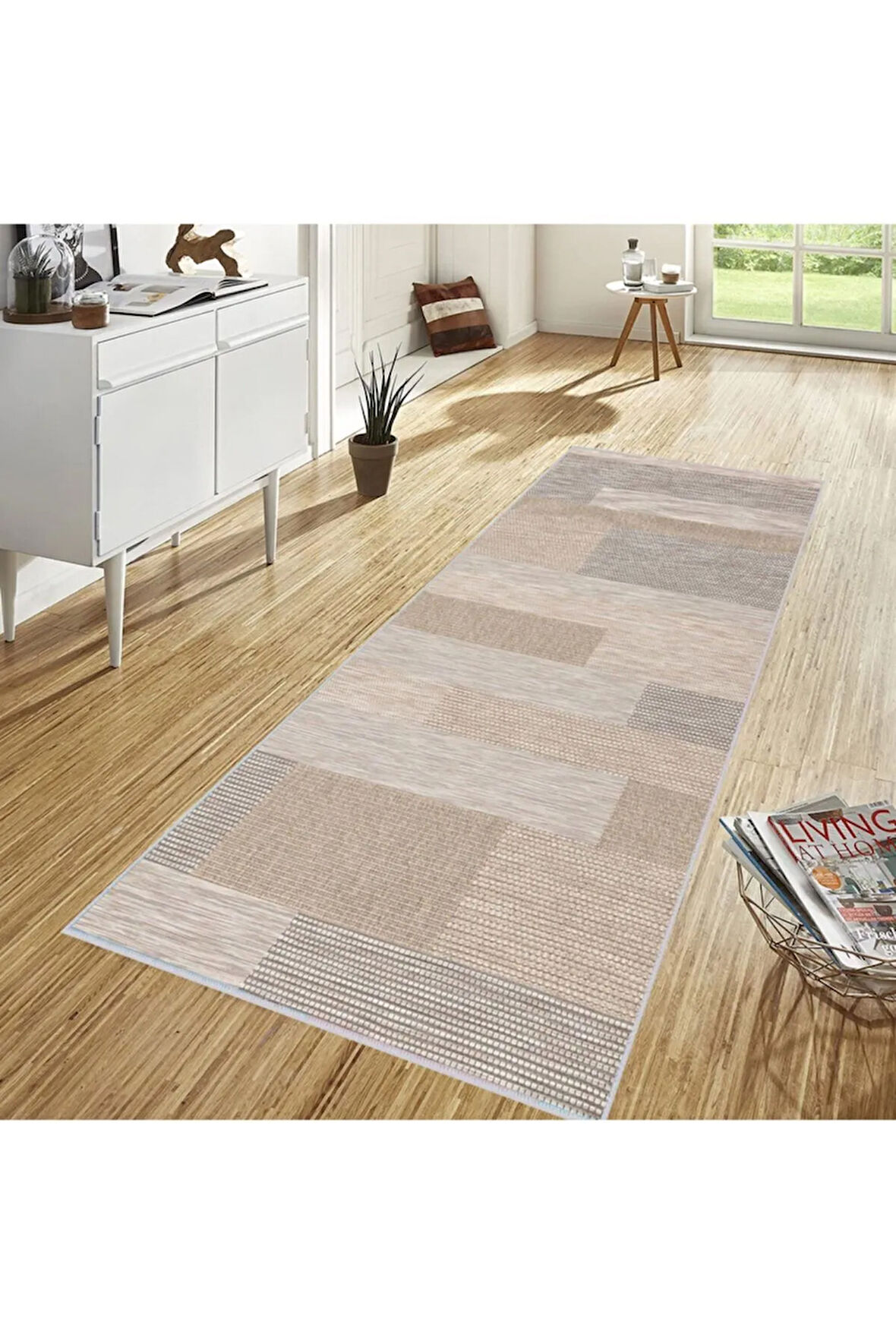 Dijital Baskı Yıkanabilir Kaymaz Taban Salon Halısı Ve Yolluk RVG1247