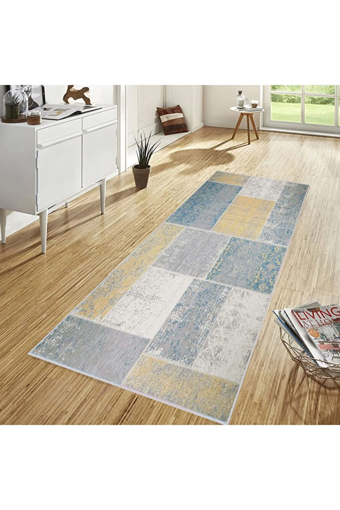 Dijital Baskı Yıkanabilir Kaymaz Taban Salon Halısı Ve Yolluk RVG1259