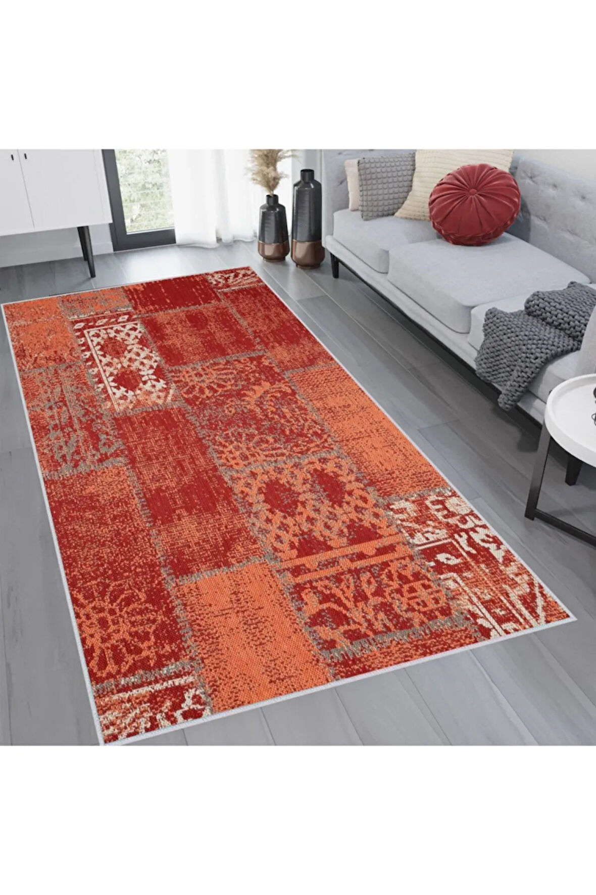 Dijital Baskı Yıkanabilir Kaymaz Taban Salon Halısı Ve Yolluk RVG1262