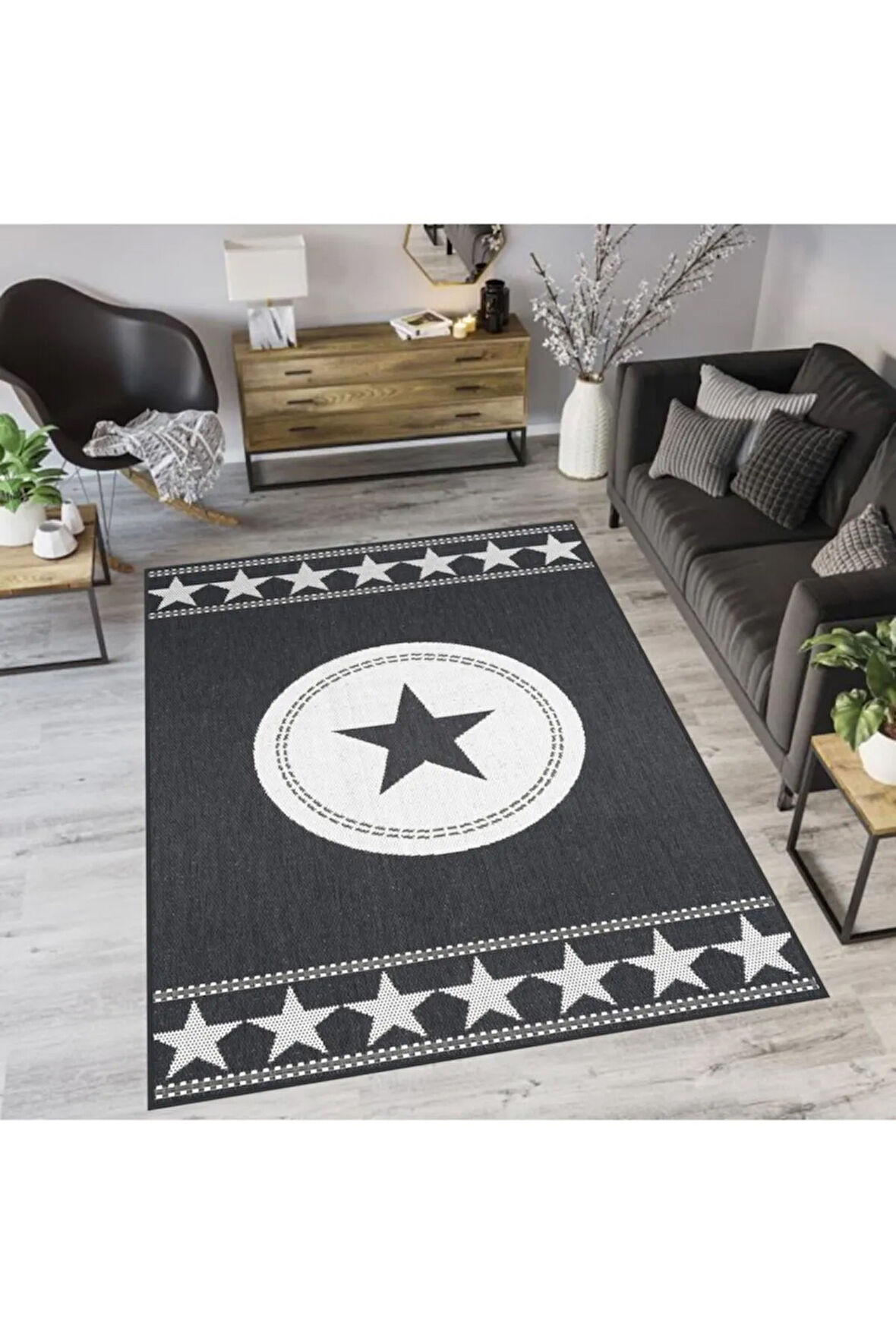 Dijital Baskı Yıkanabilir Kaymaz Taban Salon Halısı Ve Yolluk RVG1268