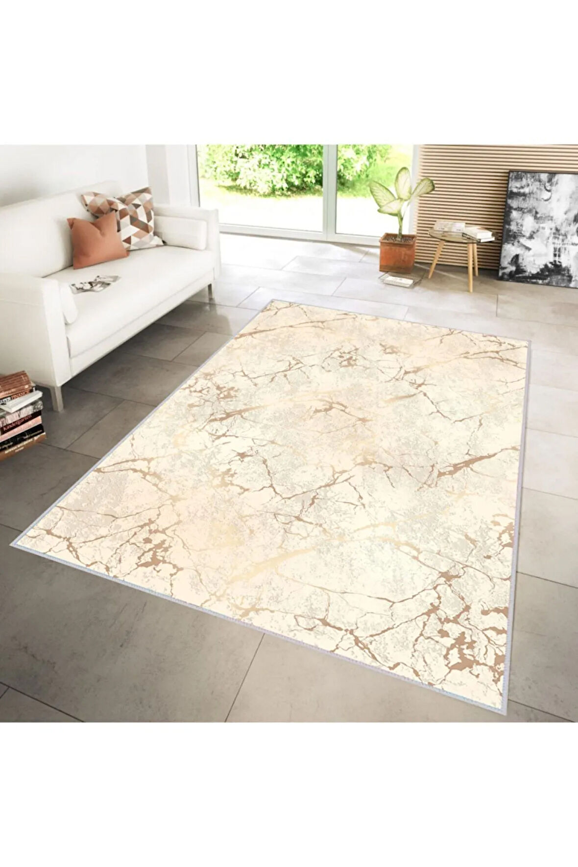 Dijital Baskı Yıkanabilir Kaymaz Taban Salon Halısı Ve Yolluk RVG1291