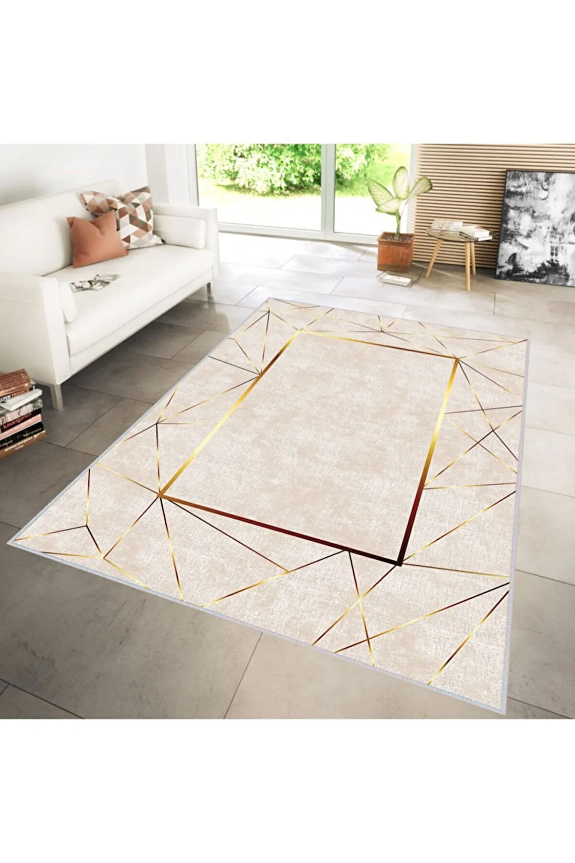 Dijital Baskı Yıkanabilir Kaymaz Taban Salon Halısı Ve Yolluk RVG1294