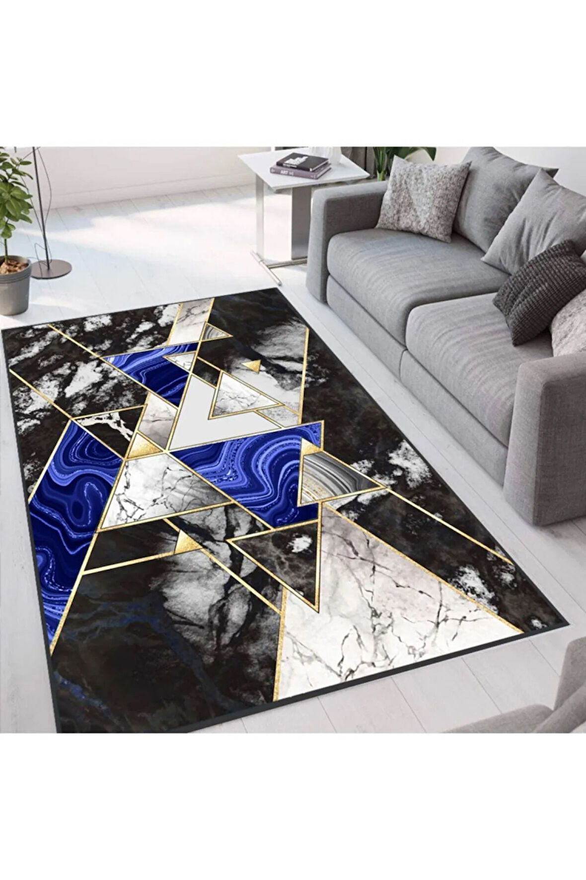 Dijital Baskı Yıkanabilir Kaymaz Taban Salon Halısı Ve Yolluk RVG1297