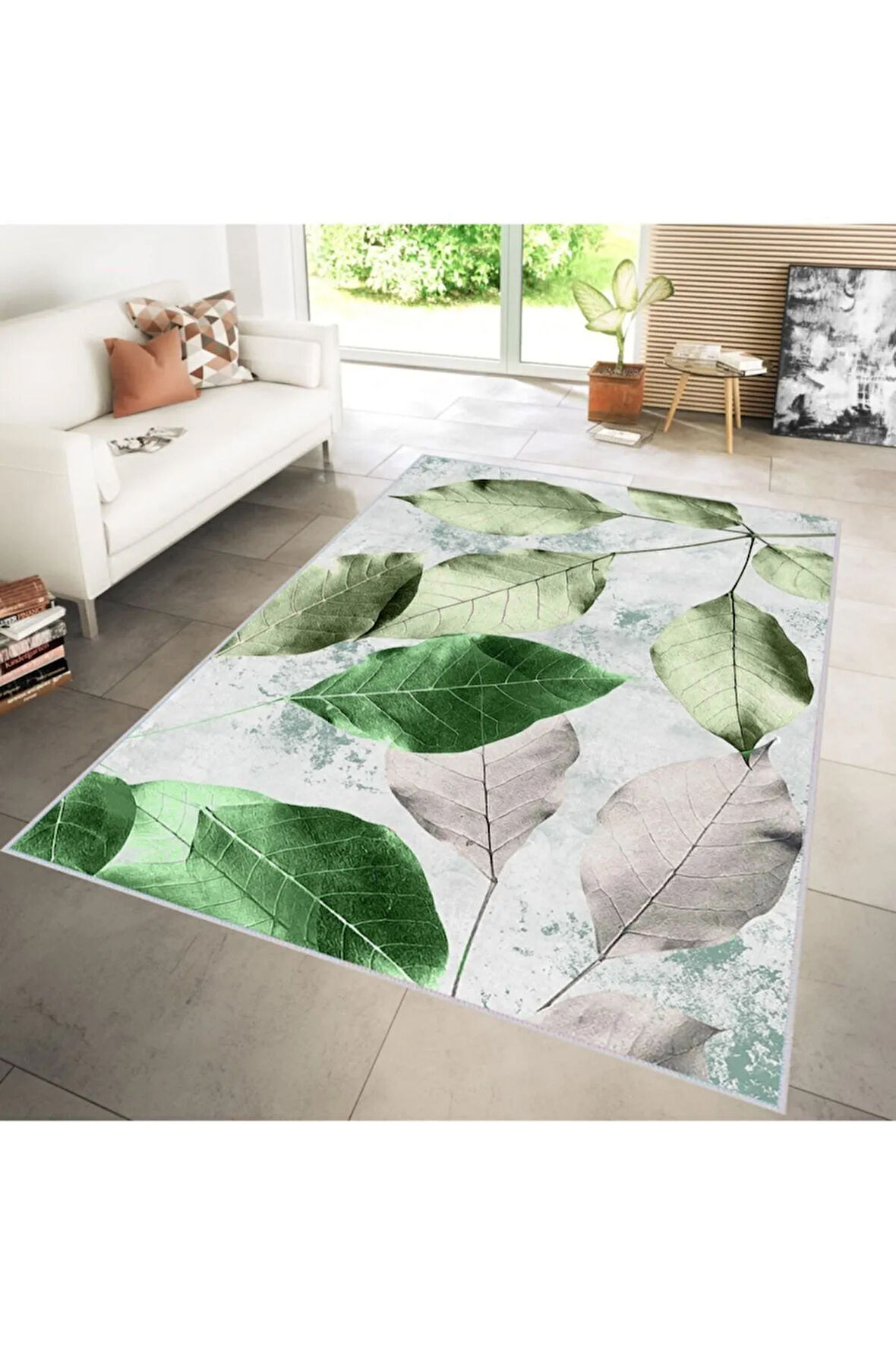 Dijital Baskı Yıkanabilir Kaymaz Taban Salon Halısı Ve Yolluk RVG1301