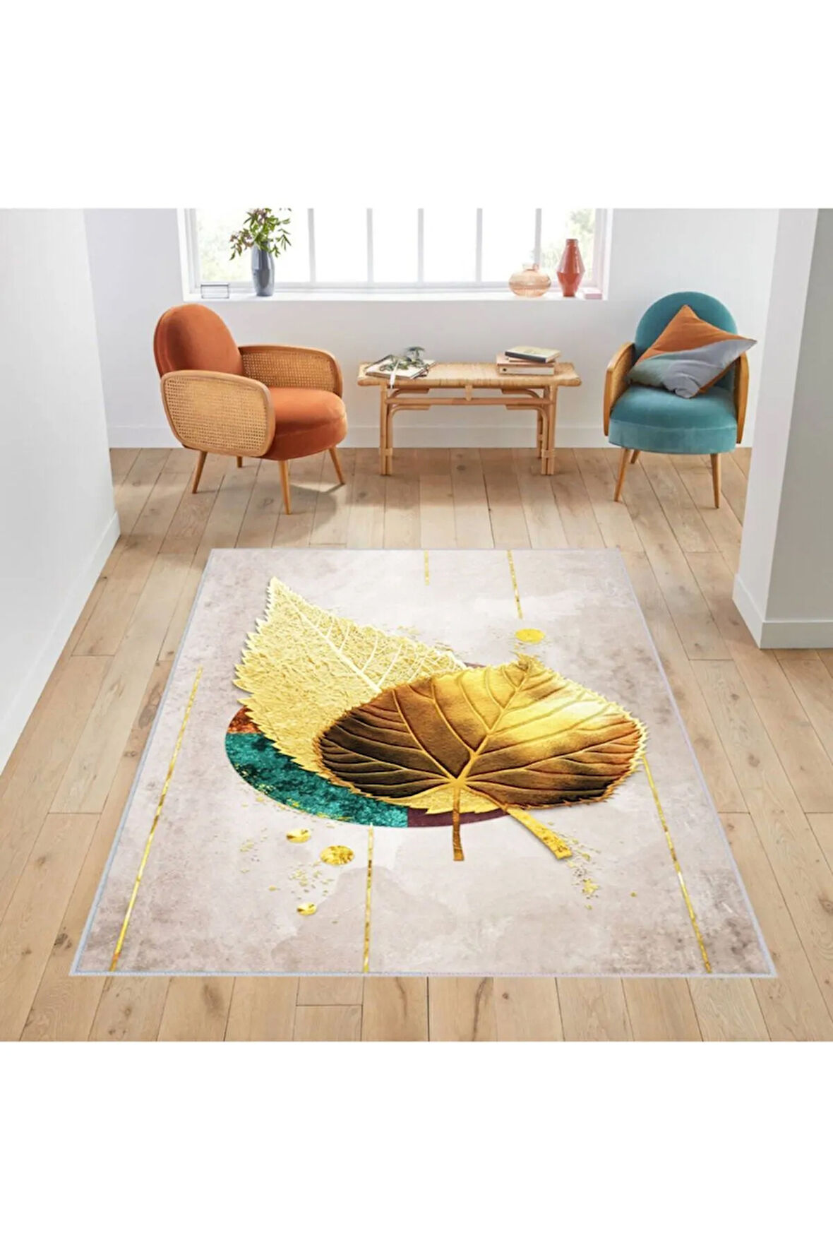 Dijital Baskı Yıkanabilir Kaymaz Taban Salon Halısı Ve Yolluk RVG1317