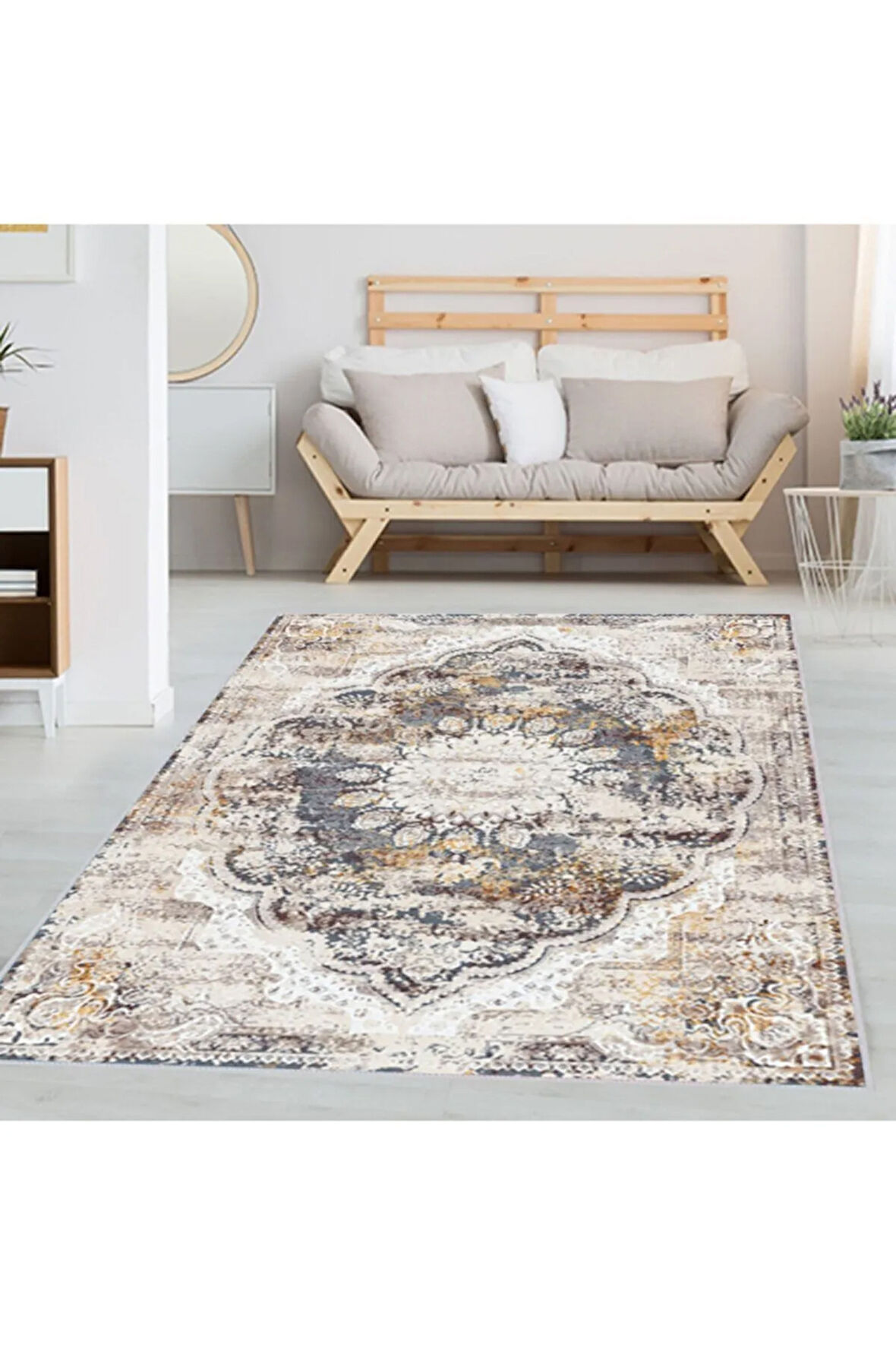 Dijital Baskı Yıkanabilir Kaymaz Taban Salon Halısı Ve Yolluk RVG1338-HT631