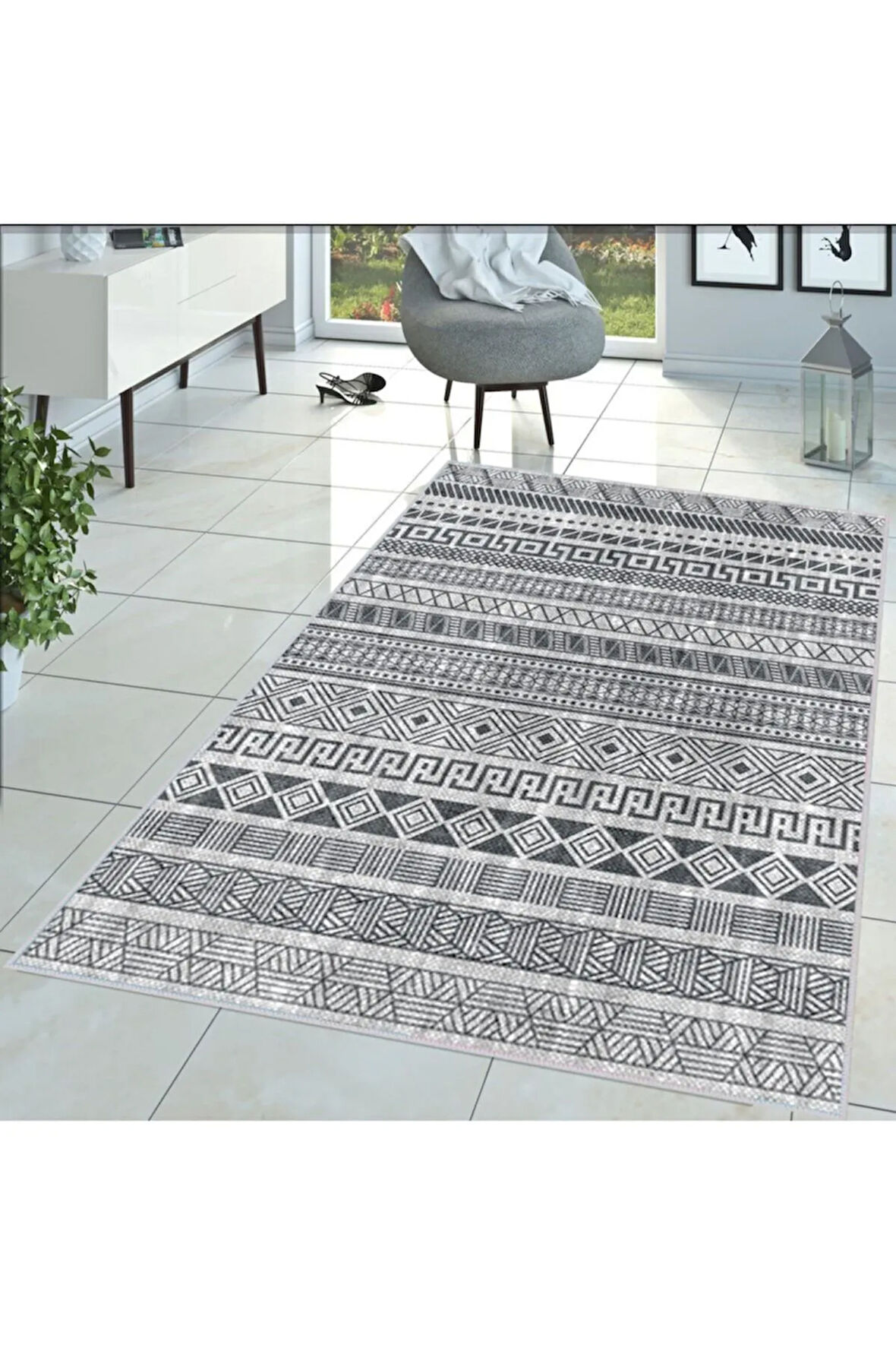 Dijital Baskı Yıkanabilir Kaymaz Taban Salon Halısı Ve Yolluk RVG1363-HT929