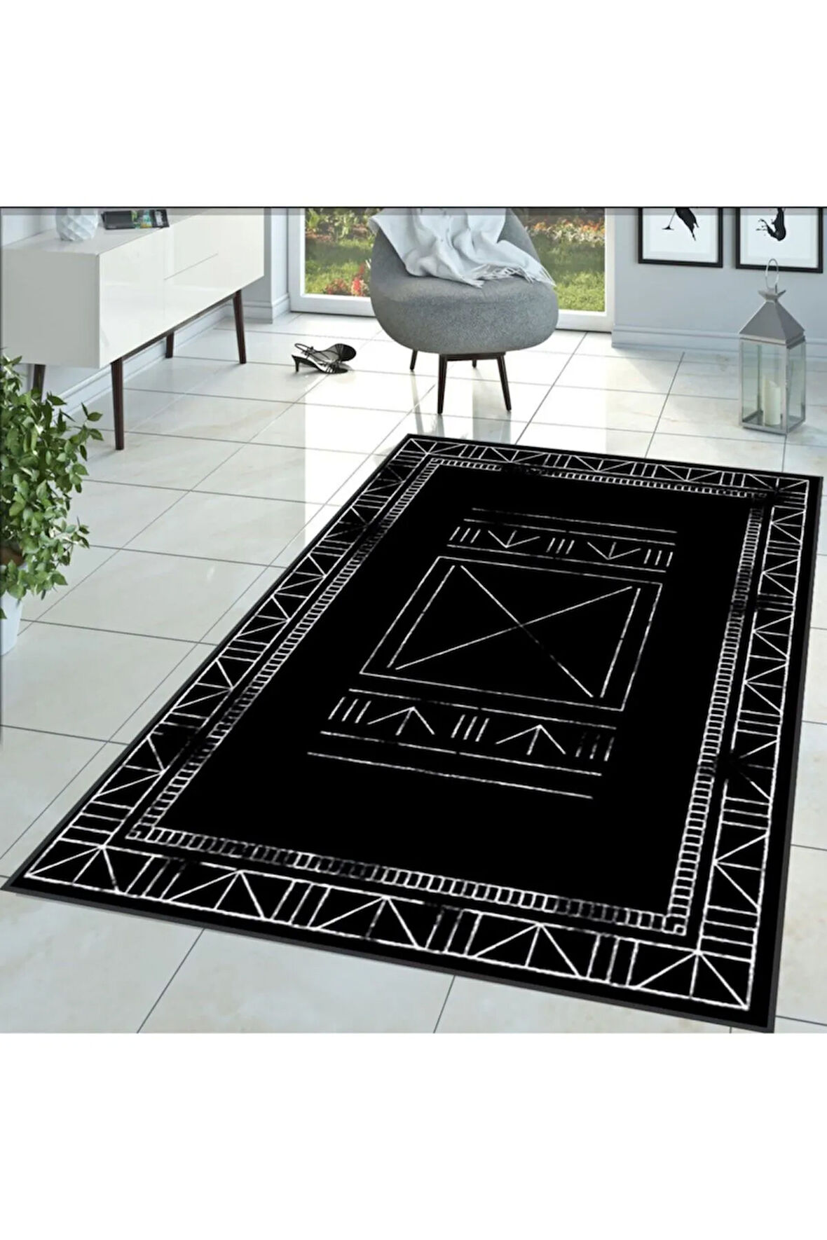 Dijital Baskı Yıkanabilir Kaymaz Taban Salon Halısı Ve Yolluk RVG1368-HY-1377