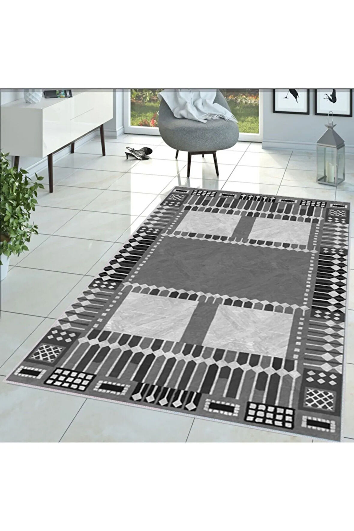 Dijital Baskı Yıkanabilir Kaymaz Taban Salon Halısı Ve Yolluk RVG1381-HT939