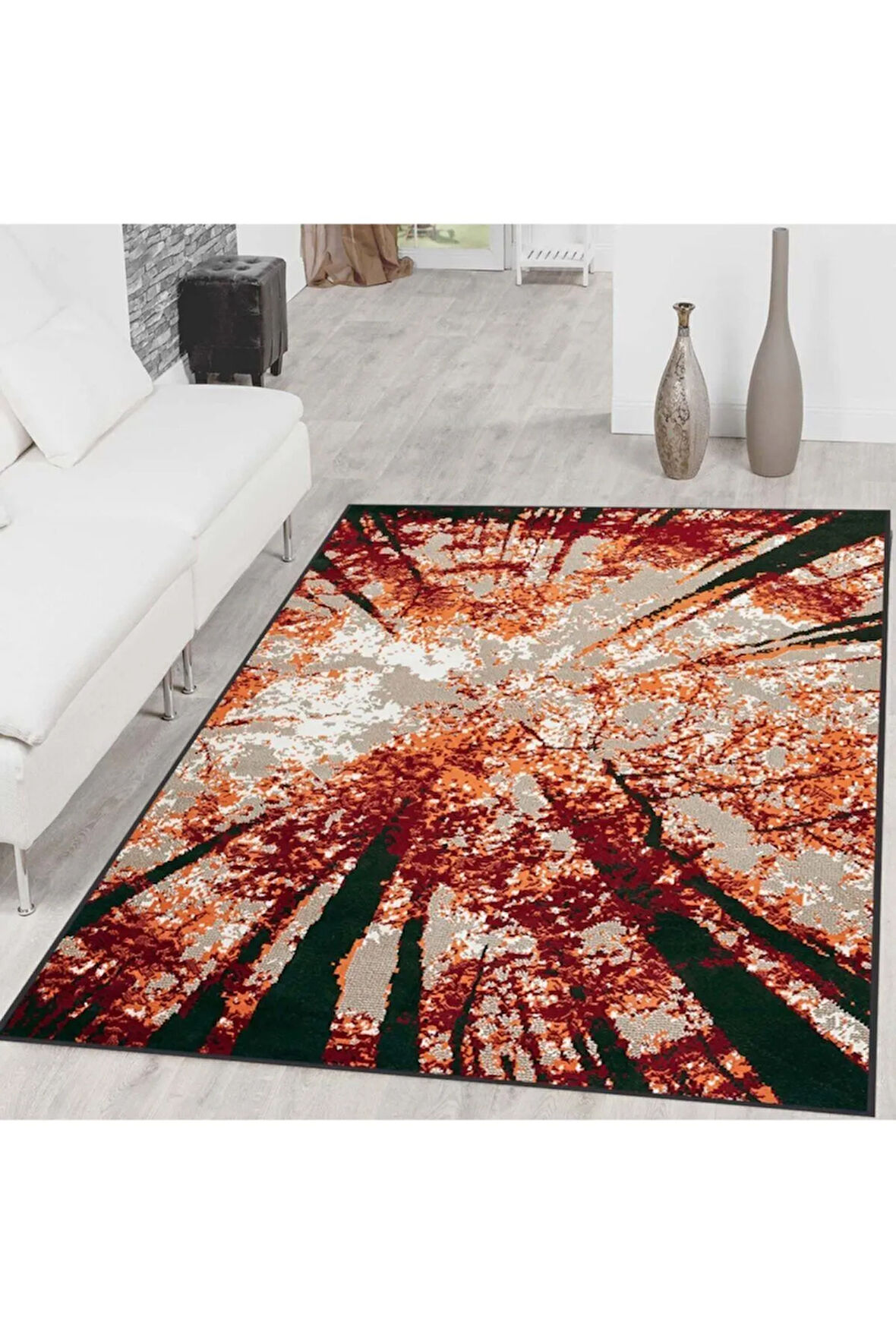 Dijital Baskı Yıkanabilir Kaymaz Taban Salon Halısı Ve Yolluk RVG1402