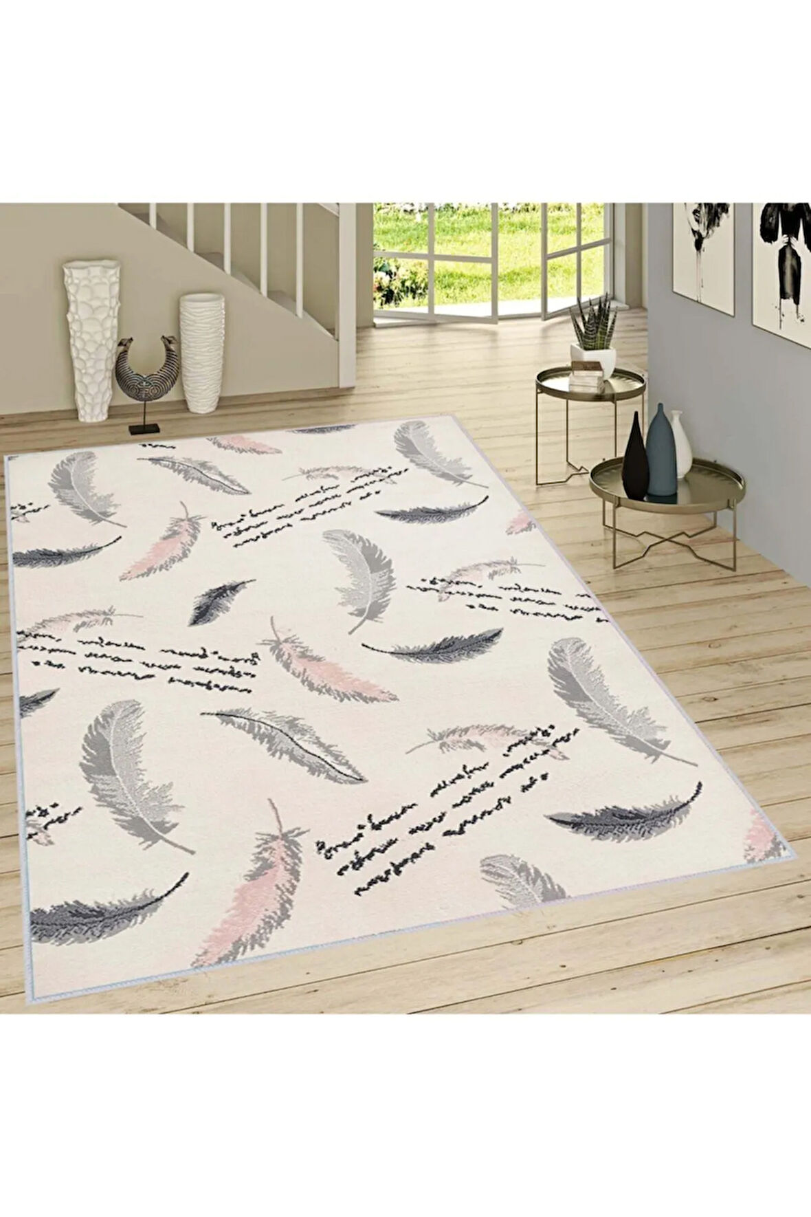 Dijital Baskı Yıkanabilir Kaymaz Taban Salon Halısı Ve Yolluk RVG1414