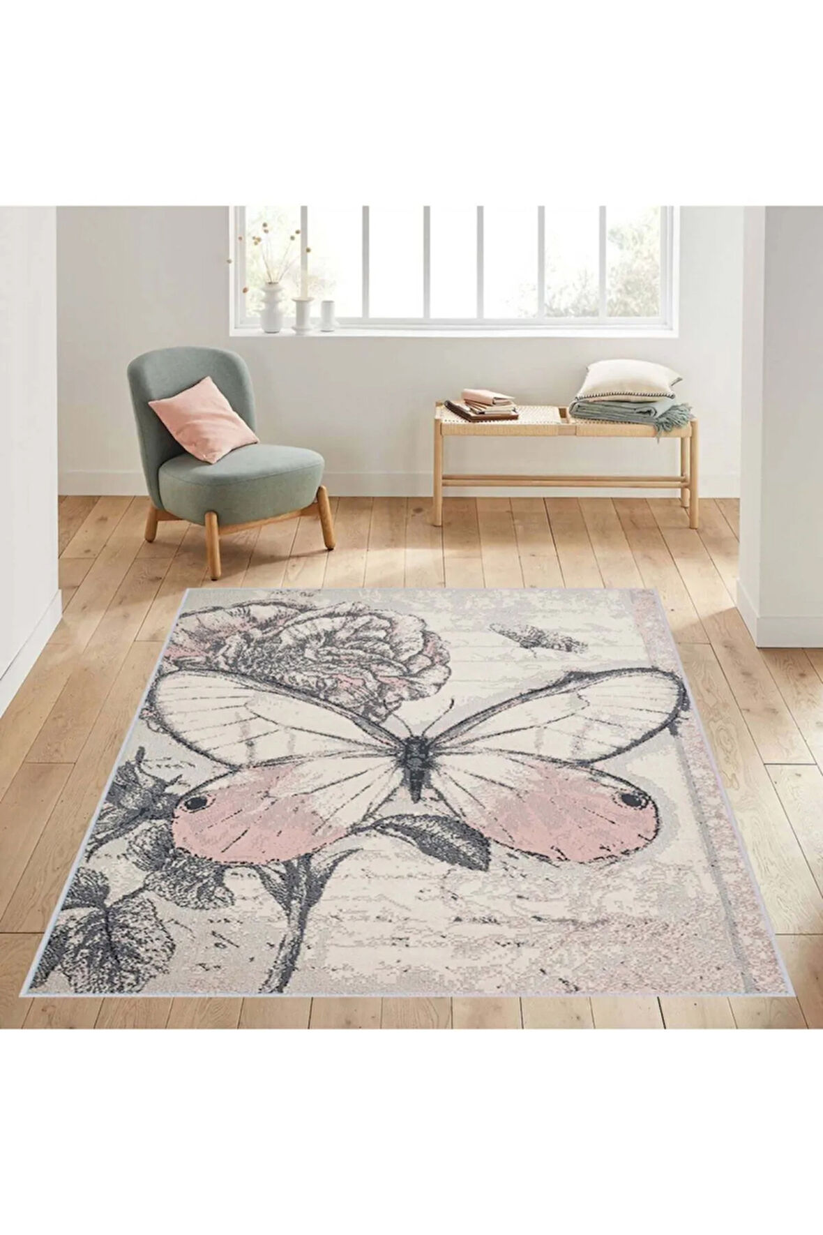 Dijital Baskı Yıkanabilir Kaymaz Taban Salon Halısı Ve Yolluk RVG1419