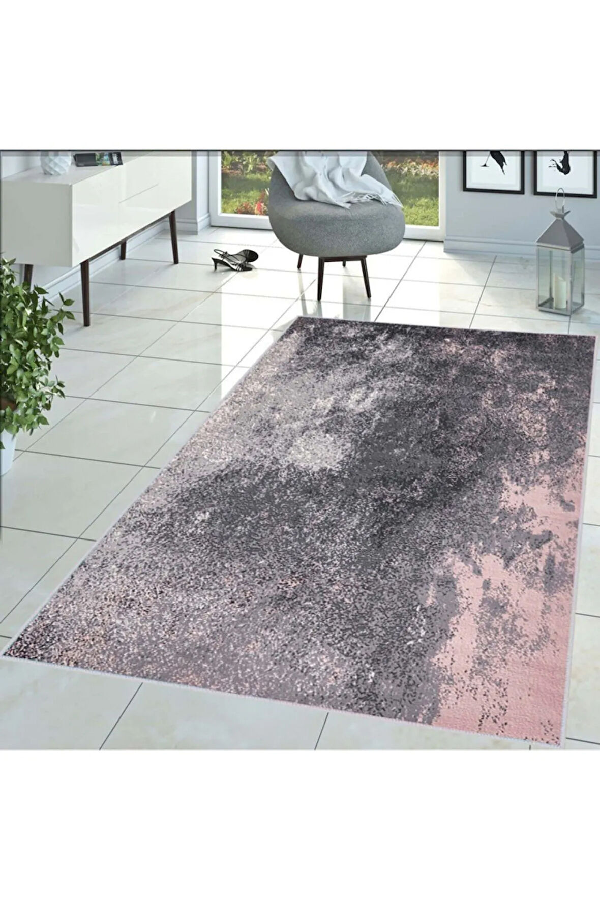 Dijital Baskı Yıkanabilir Kaymaz Taban Salon Halısı Ve Yolluk RVG1429