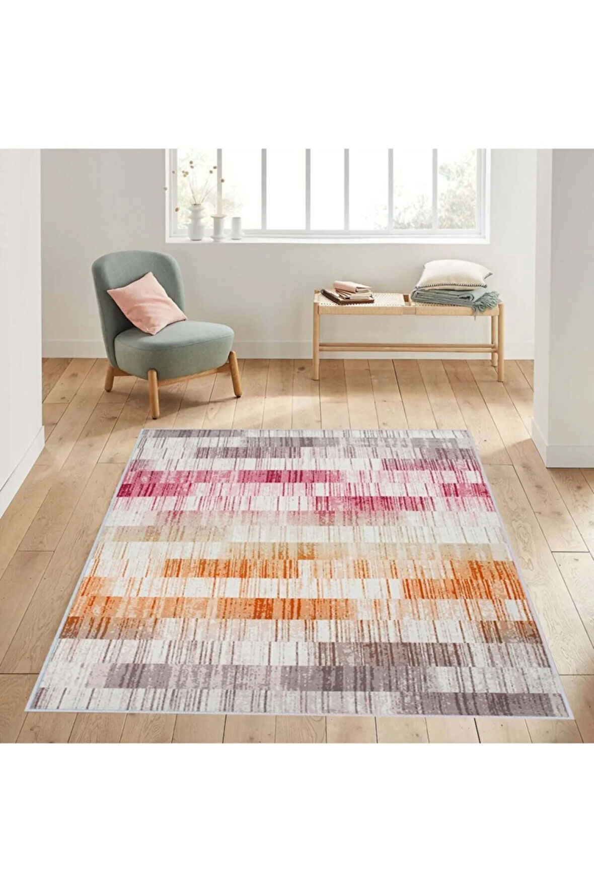 Dijital Baskı Yıkanabilir Kaymaz Taban Salon Halısı Ve Yolluk RVG1431