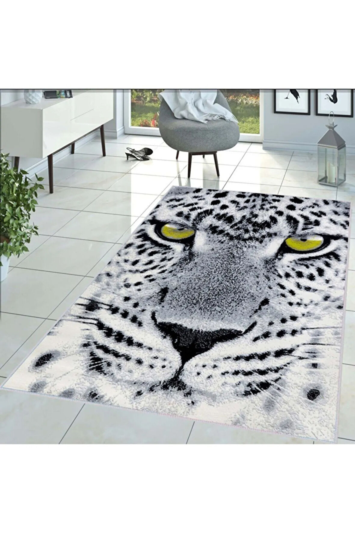 Dijital Baskı Yıkanabilir Kaymaz Taban Salon Halısı Ve Yolluk RVG1442