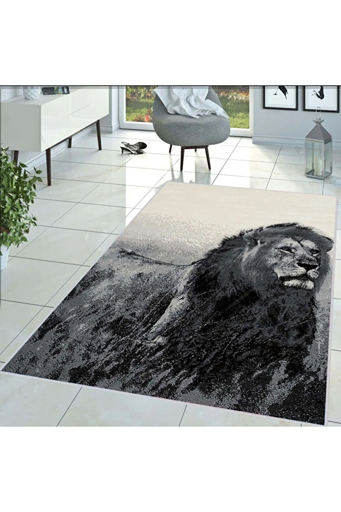 Dijital Baskı Yıkanabilir Kaymaz Taban Salon Halısı Ve Yolluk RVG1444