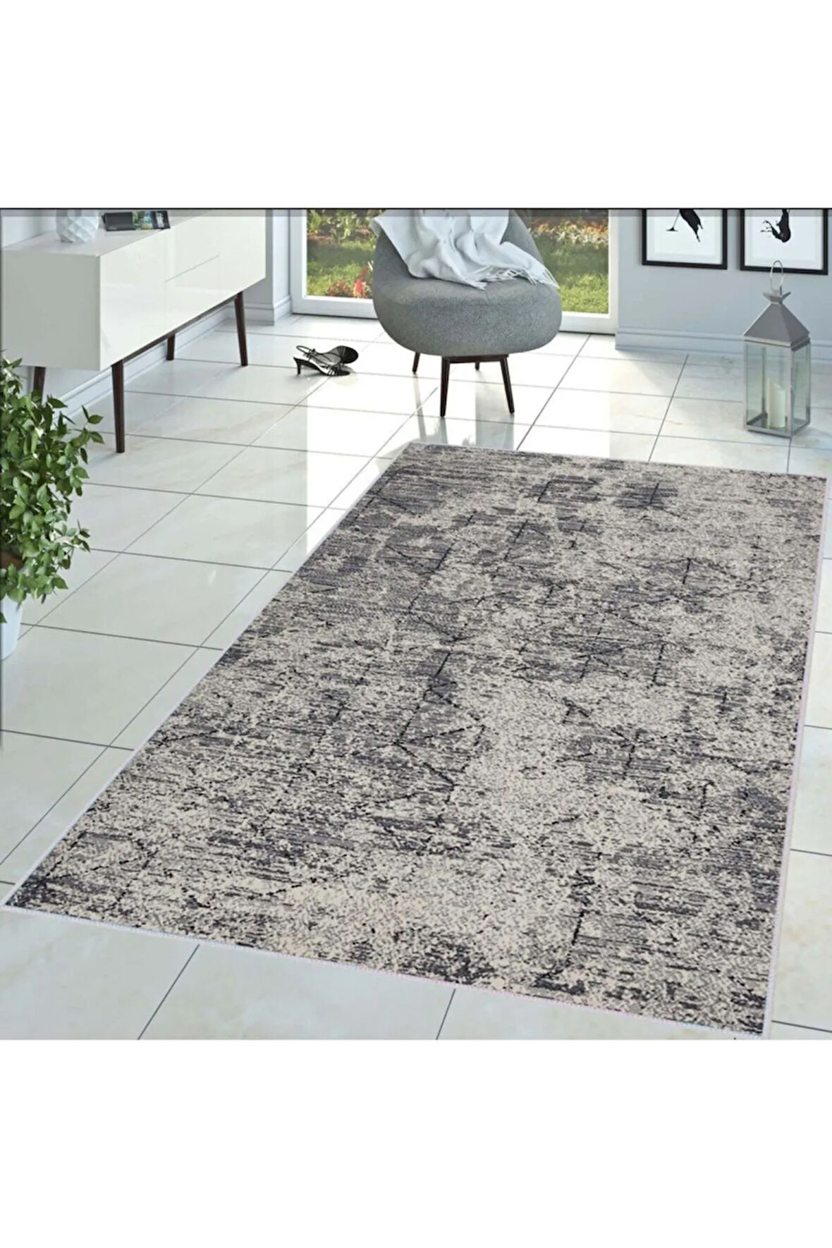 Dijital Baskı Yıkanabilir Kaymaz Taban Salon Halısı Ve Yolluk RVG1449