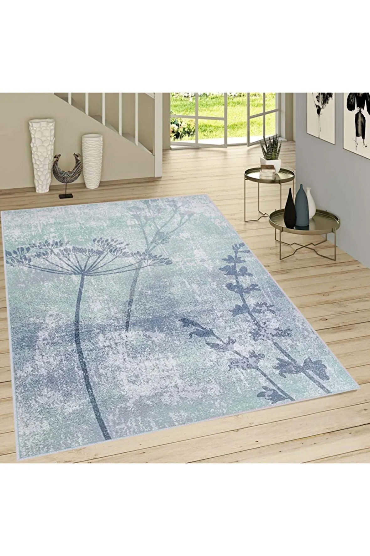 Dijital Baskı Yıkanabilir Kaymaz Taban Salon Halısı Ve Yolluk RVG1464