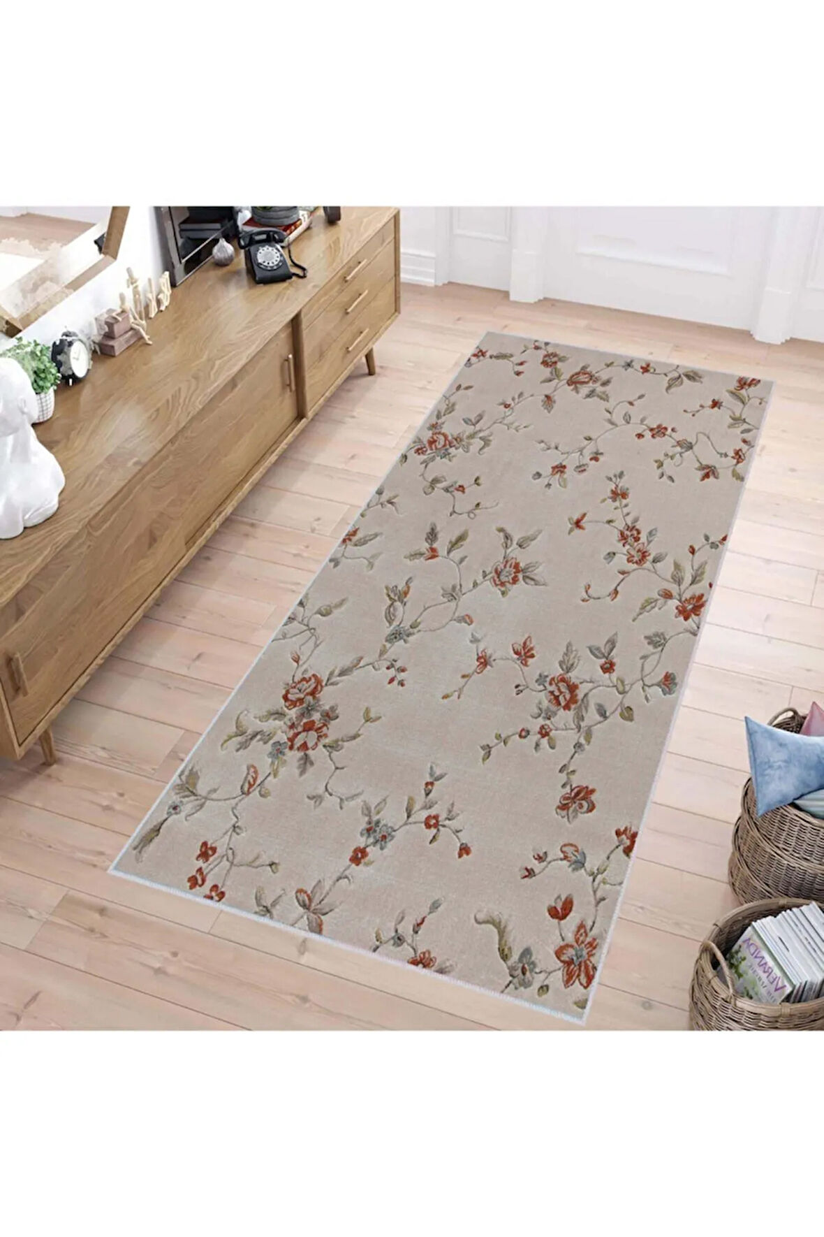 Dijital Baskı Yıkanabilir Kaymaz Taban Salon Halısı Ve Yolluk RVG1474