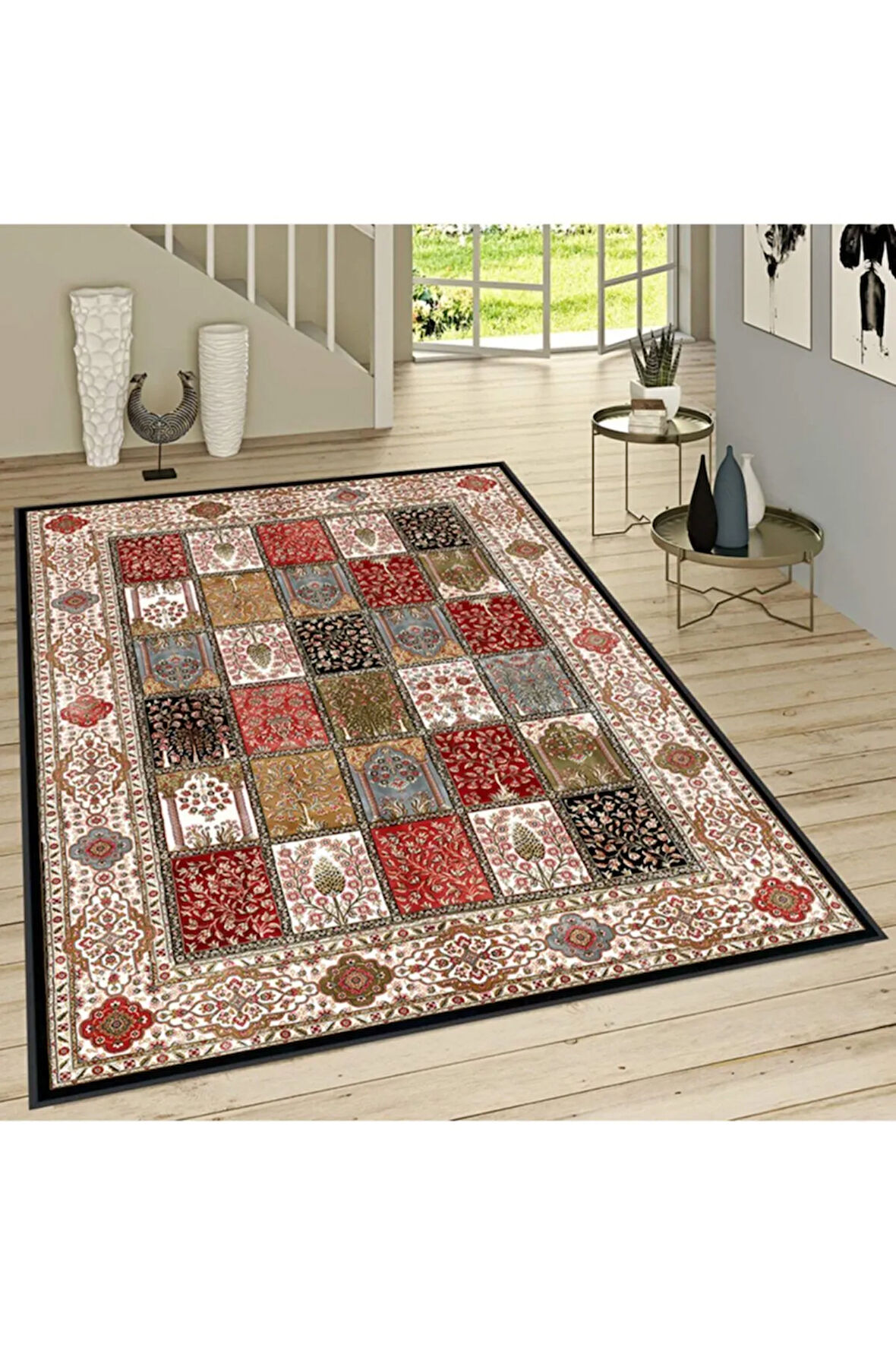 Dijital Baskı Yıkanabilir Kaymaz Taban Salon Halısı Ve Yolluk RVG1477