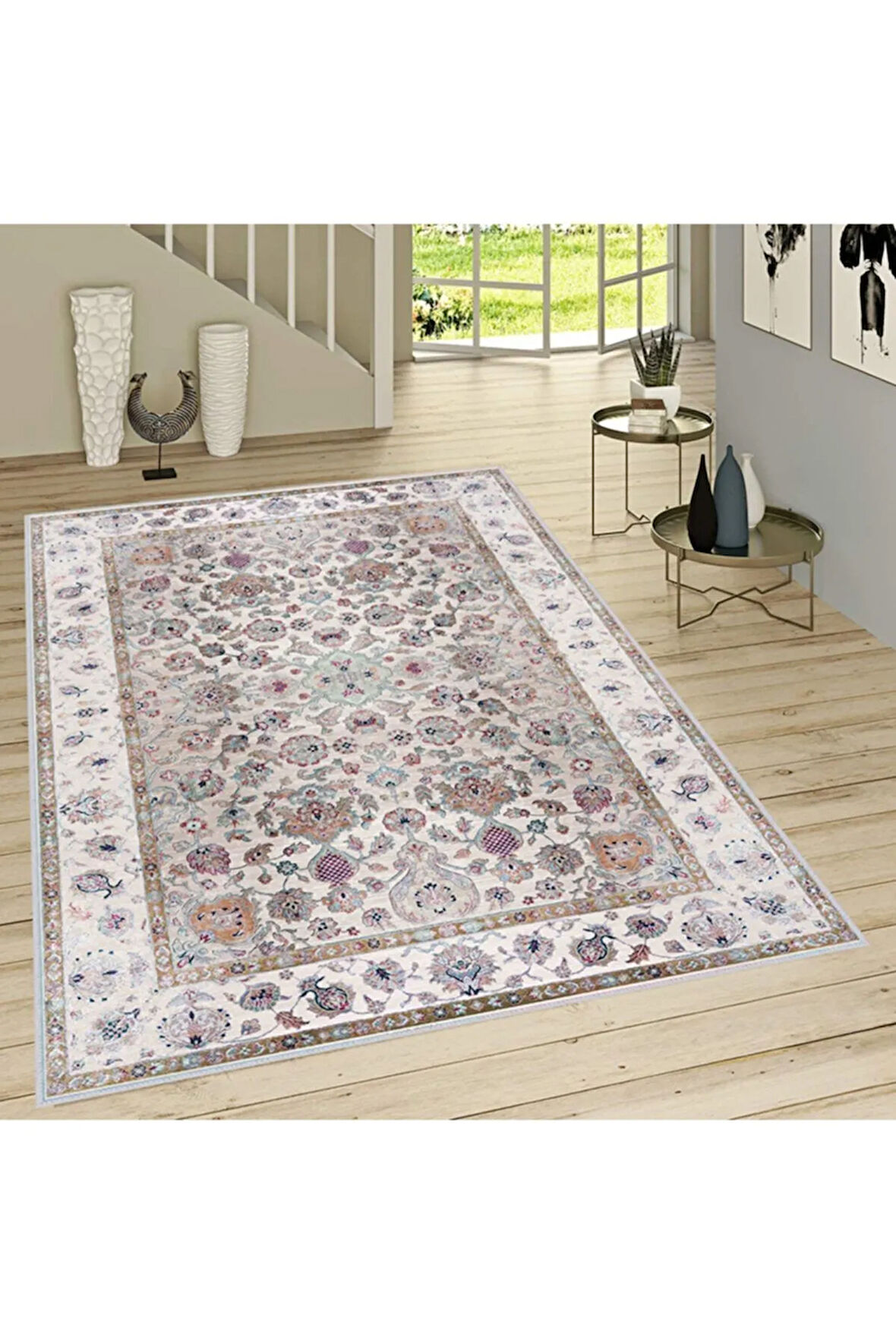 Dijital Baskı Yıkanabilir Kaymaz Taban Salon Halısı Ve Yolluk RVG1480