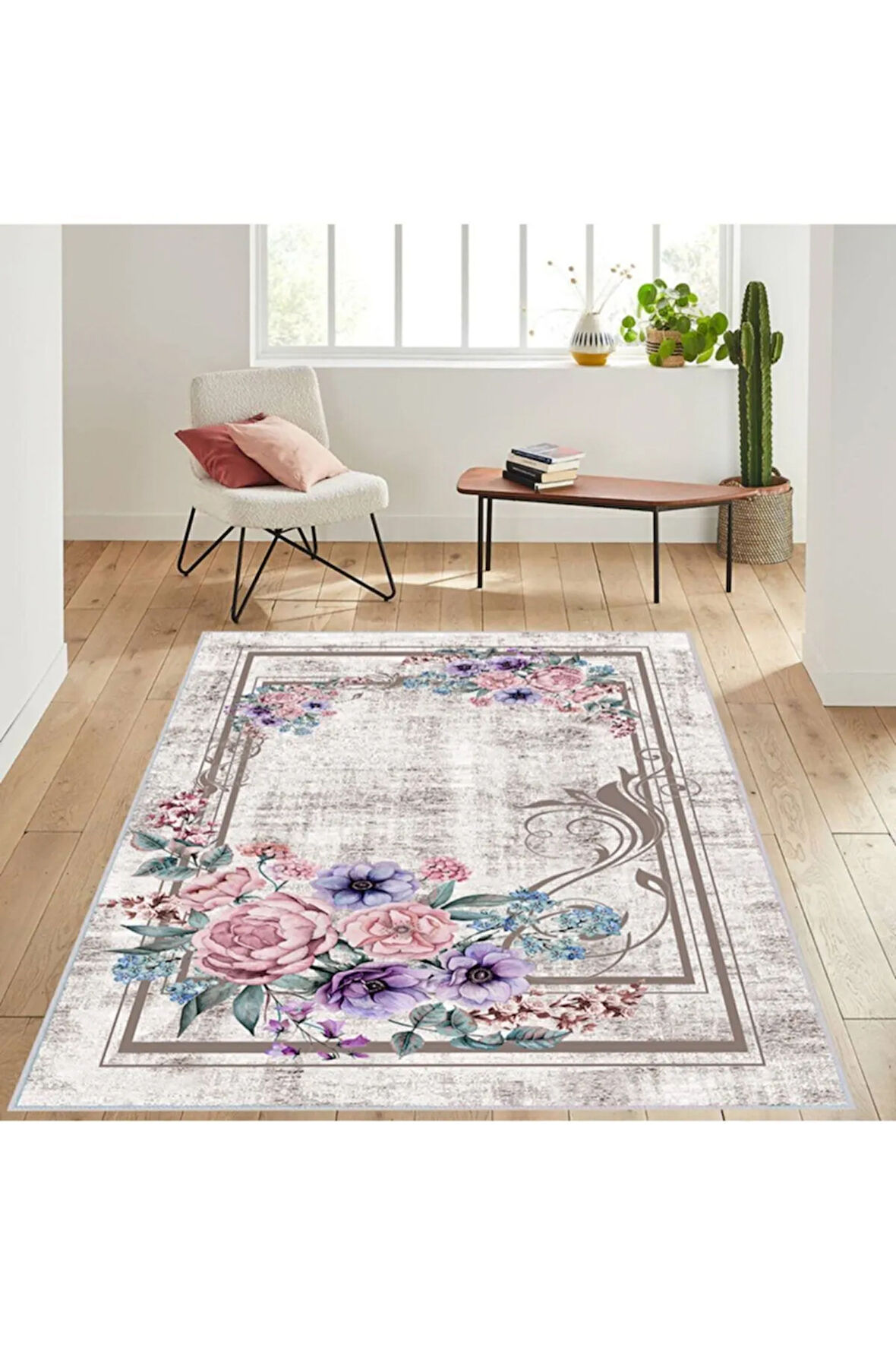 Dijital Baskı Yıkanabilir Kaymaz Taban Salon Halısı Ve Yolluk RVG1489