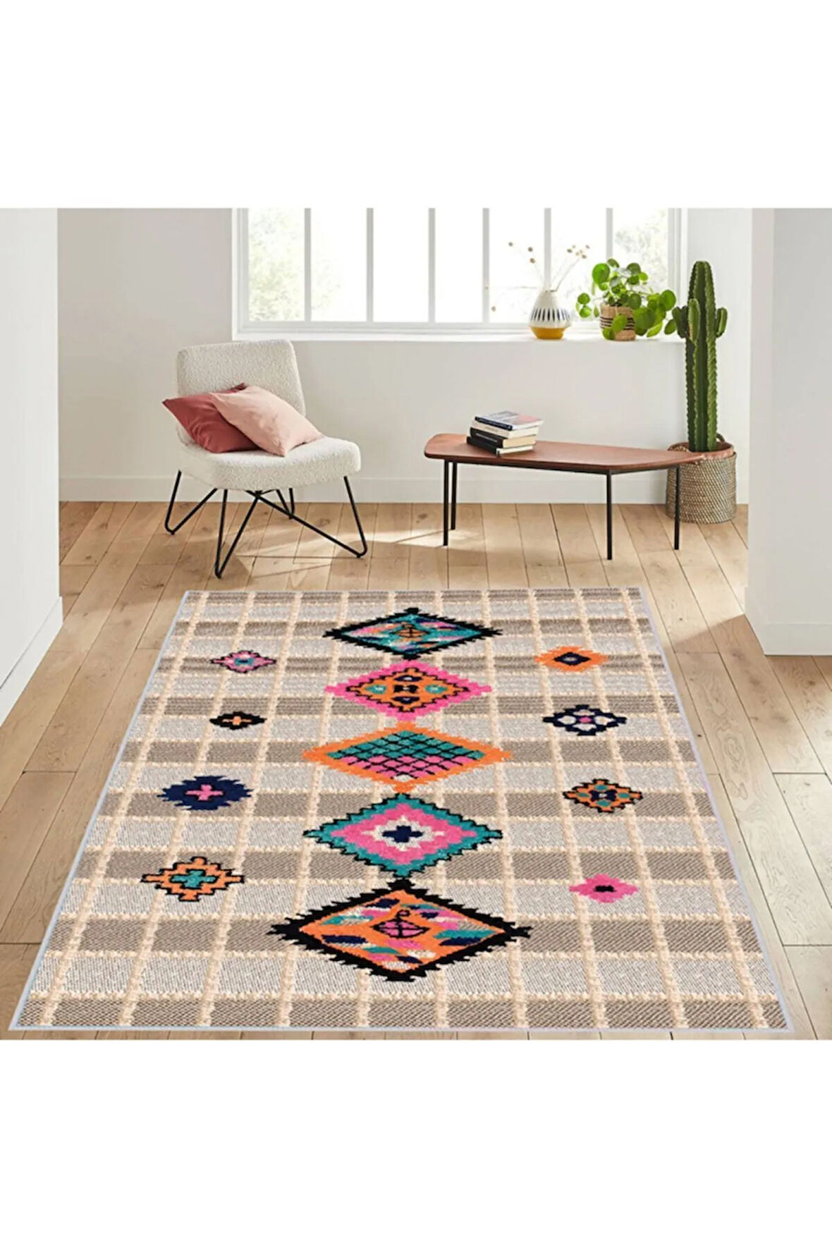 Dijital Baskı Yıkanabilir Kaymaz Taban Salon Halısı Ve Yolluk RVG1490