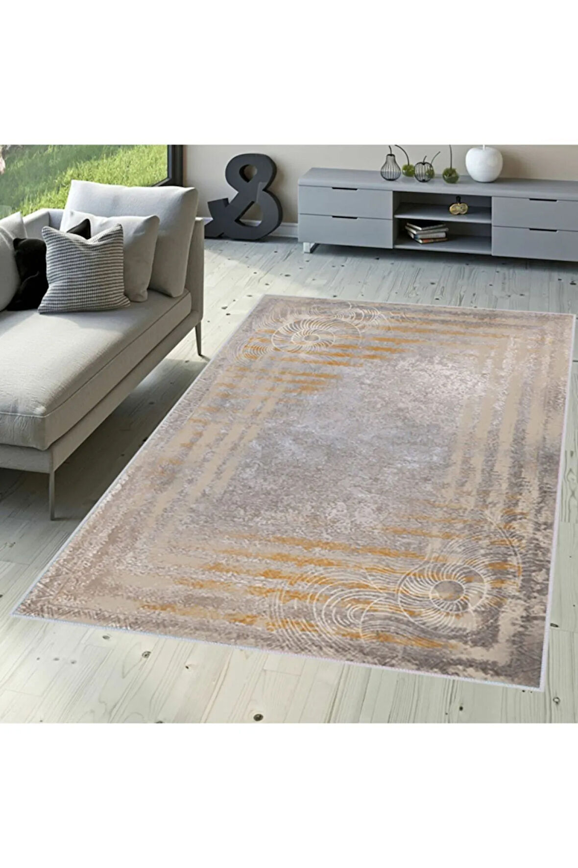 Dijital Baskı Yıkanabilir Kaymaz Taban Salon Halısı Ve Yolluk RVG1511-SD234