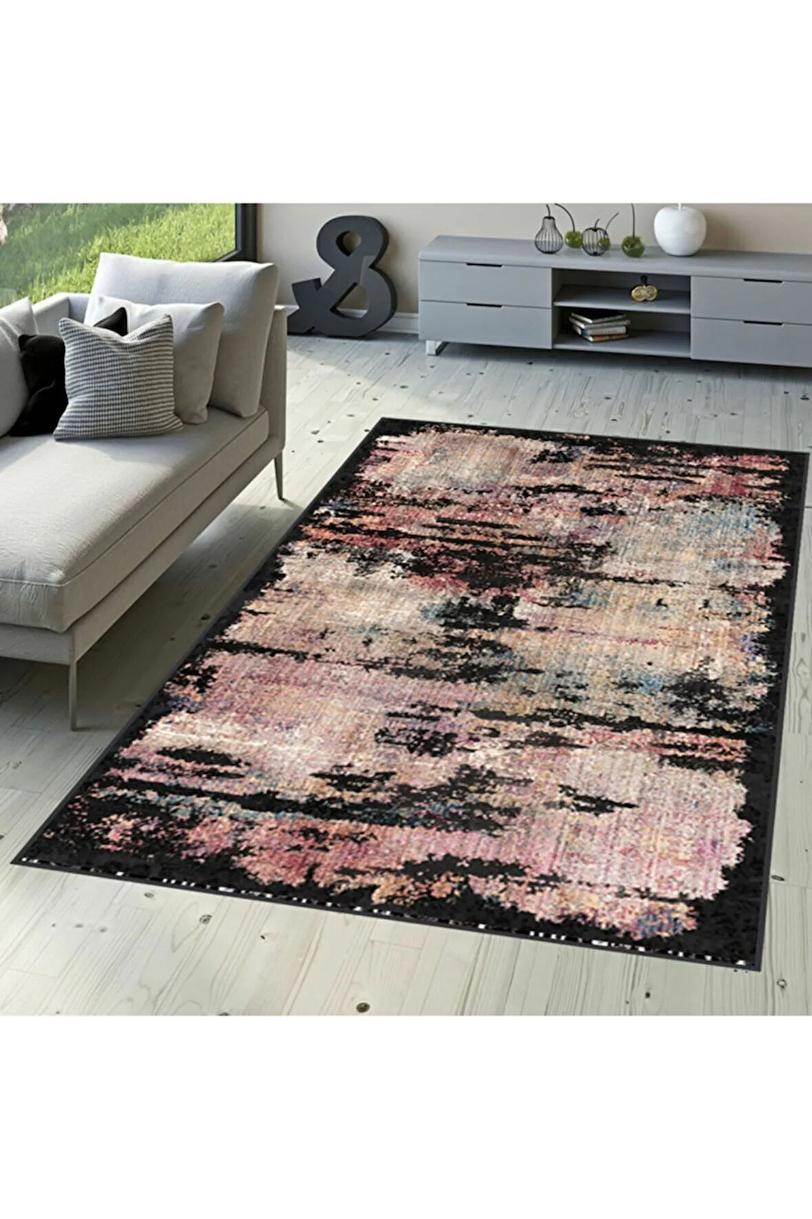 Dijital Baskı Yıkanabilir Kaymaz Taban Salon Halısı Ve Yolluk RVG1527-HT135