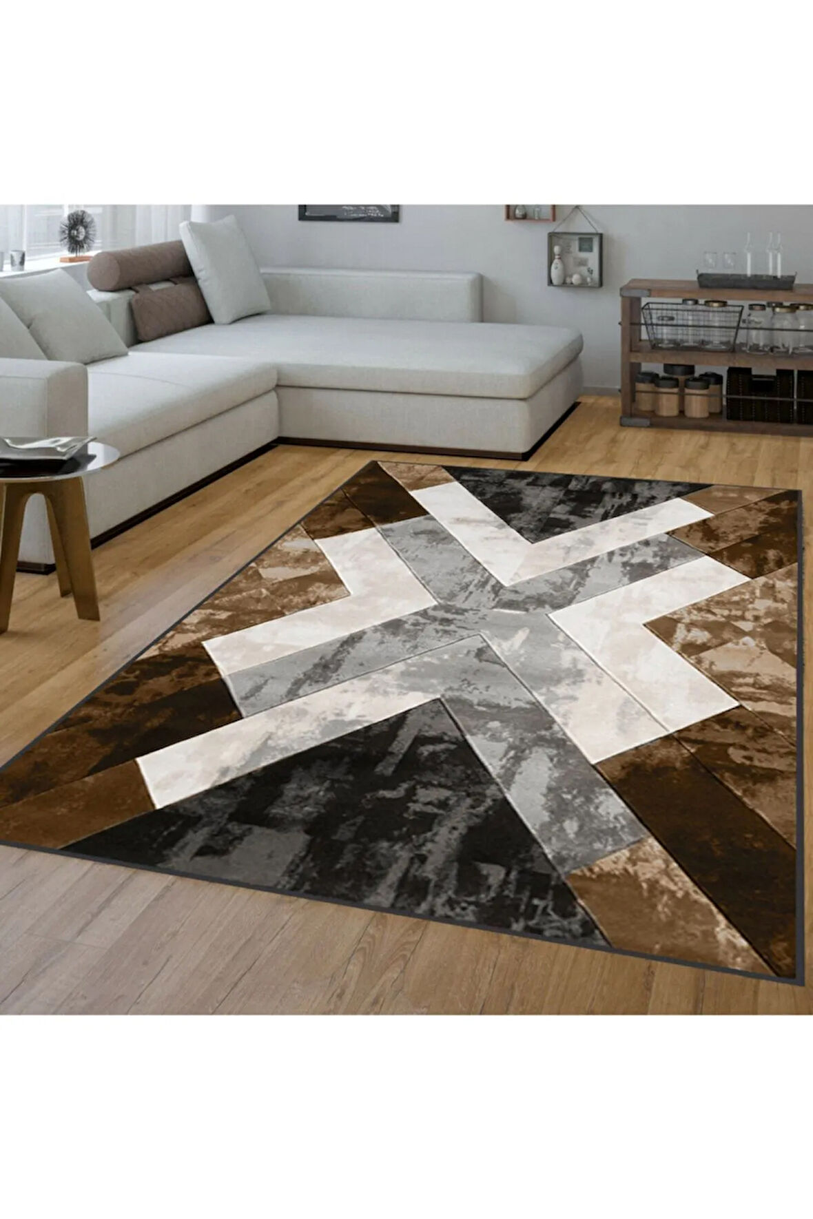 Dijital Baskı Yıkanabilir Kaymaz Taban Salon Halısı Ve Yolluk RVG1549-SD287