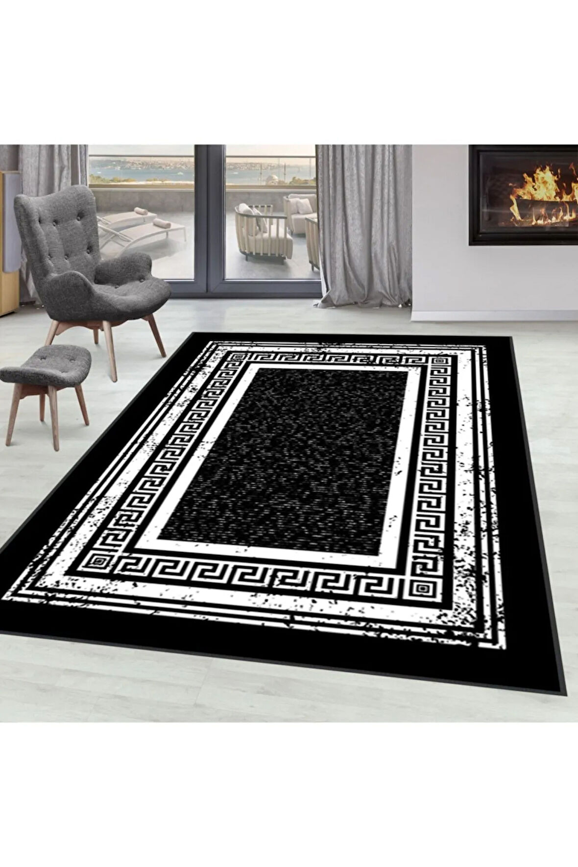 Dijital Baskı Yıkanabilir Kaymaz Taban Salon Halısı Ve Yolluk RVG1566-HT1600