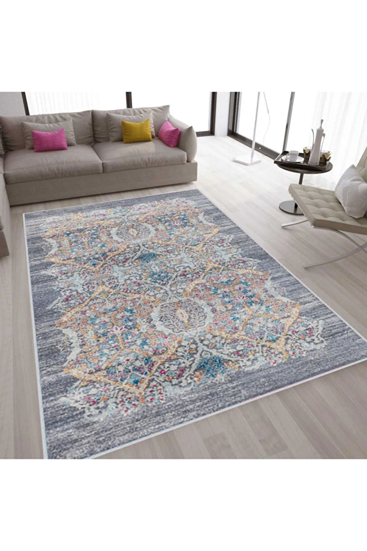 Dijital Baskı Yıkanabilir Kaymaz Taban Salon Halısı Ve Yolluk RVG1578-HT754