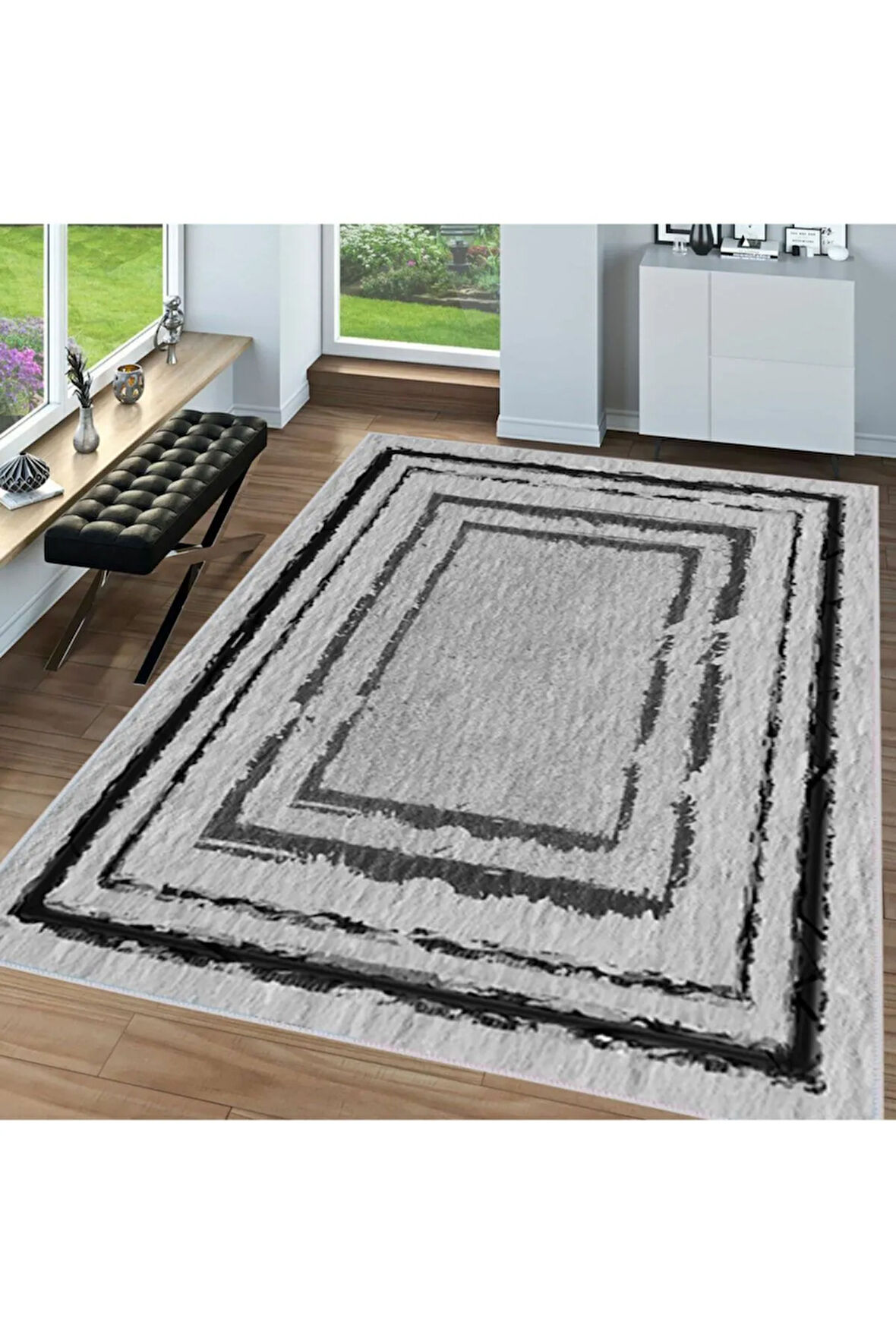 Dijital Baskı Yıkanabilir Kaymaz Taban Salon Halısı Ve Yolluk RVG1584-HY1303