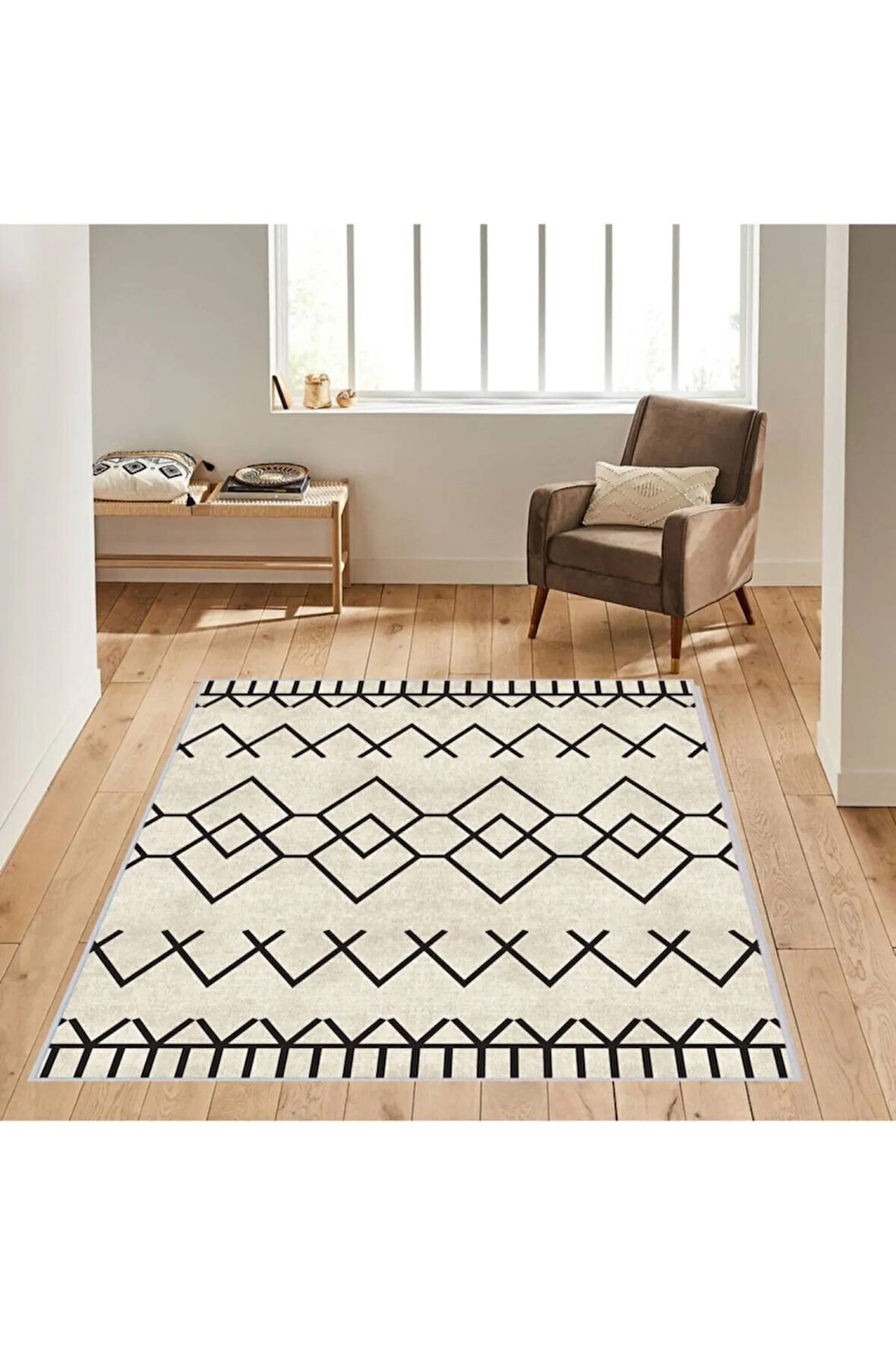 Dijital Baskı Yıkanabilir Kaymaz Taban Salon Halısı Ve Yolluk RVG1598