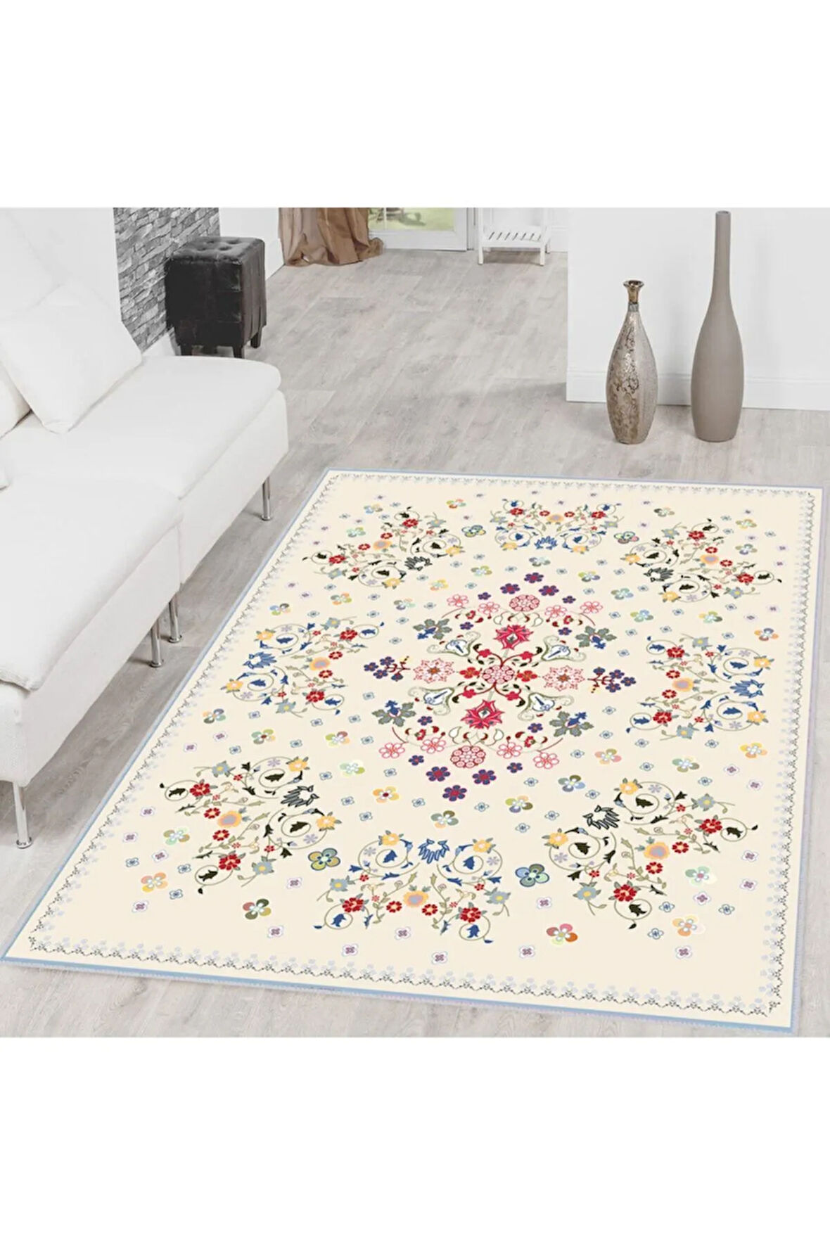 Dijital Baskı Yıkanabilir Kaymaz Taban Salon Halısı Ve Yolluk RVG1599