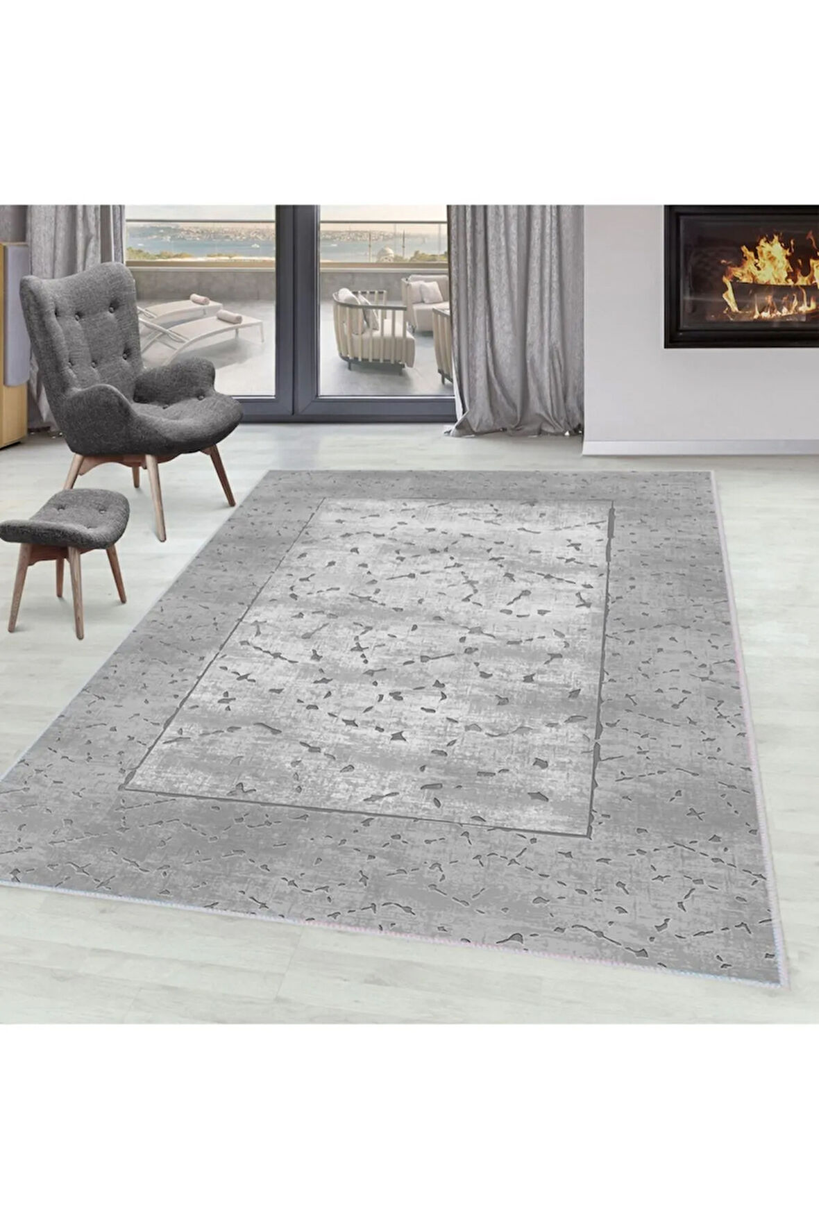 Dijital Baskı Yıkanabilir Kaymaz Taban Salon Halısı Ve Yolluk RVG1602