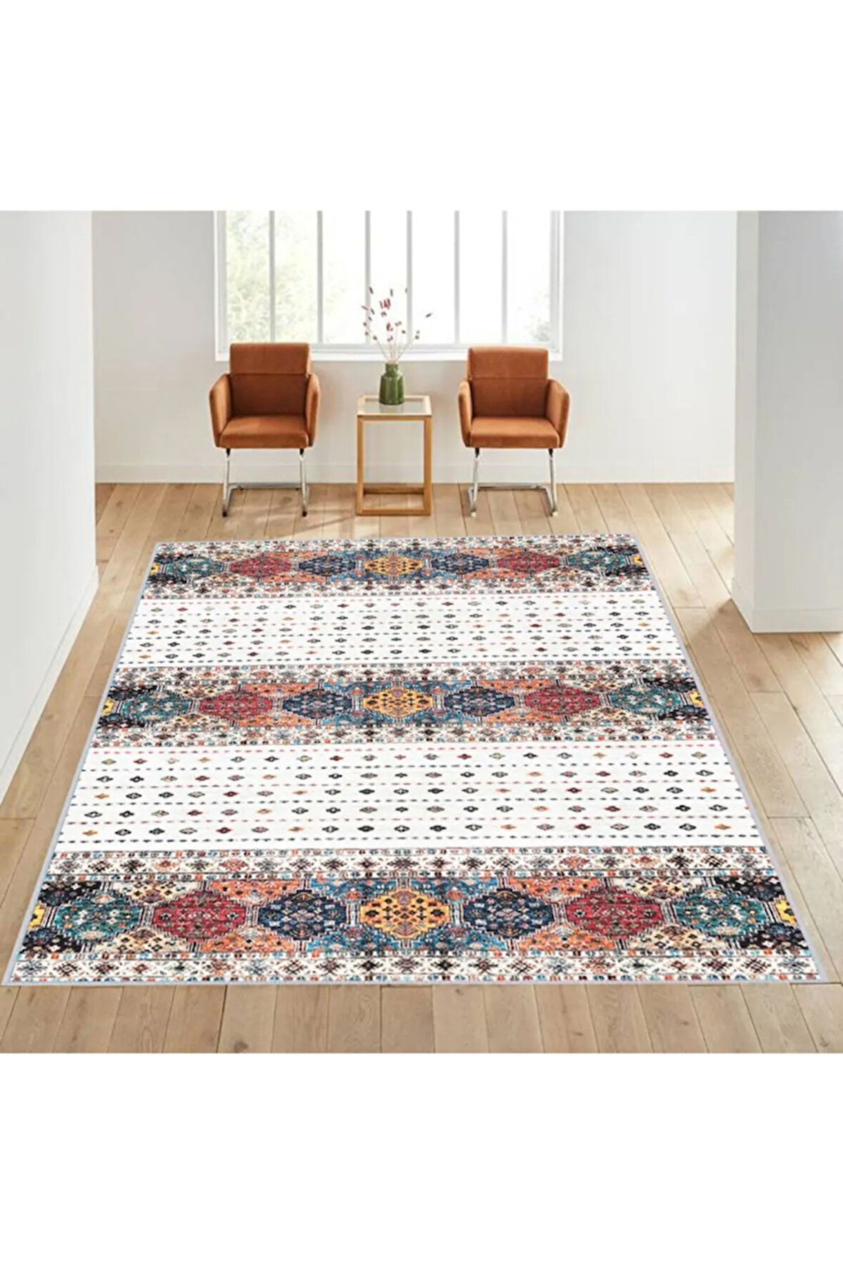 Dijital Baskı Yıkanabilir Kaymaz Taban Salon Halısı Ve Yolluk RVG1618