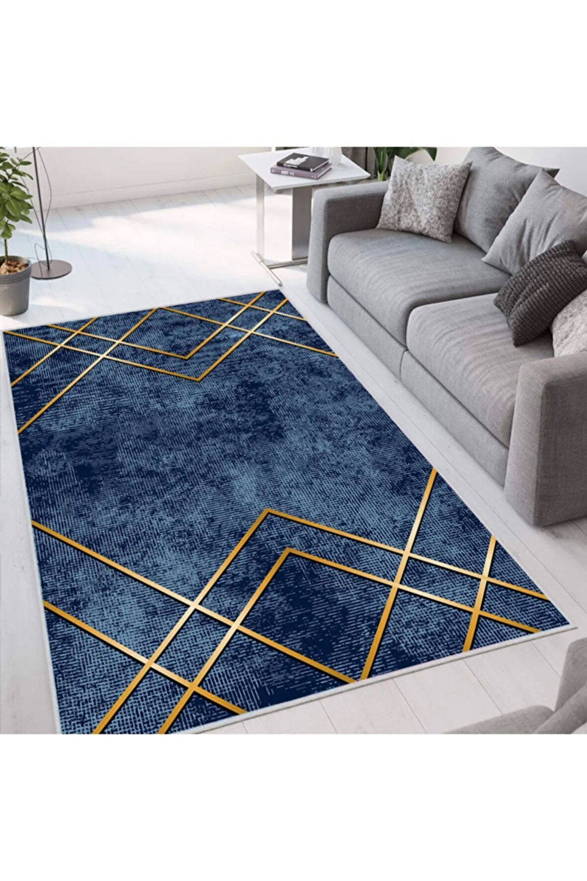 Dijital Baskı Yıkanabilir Kaymaz Taban Salon Halısı Ve Yolluk RVG1665