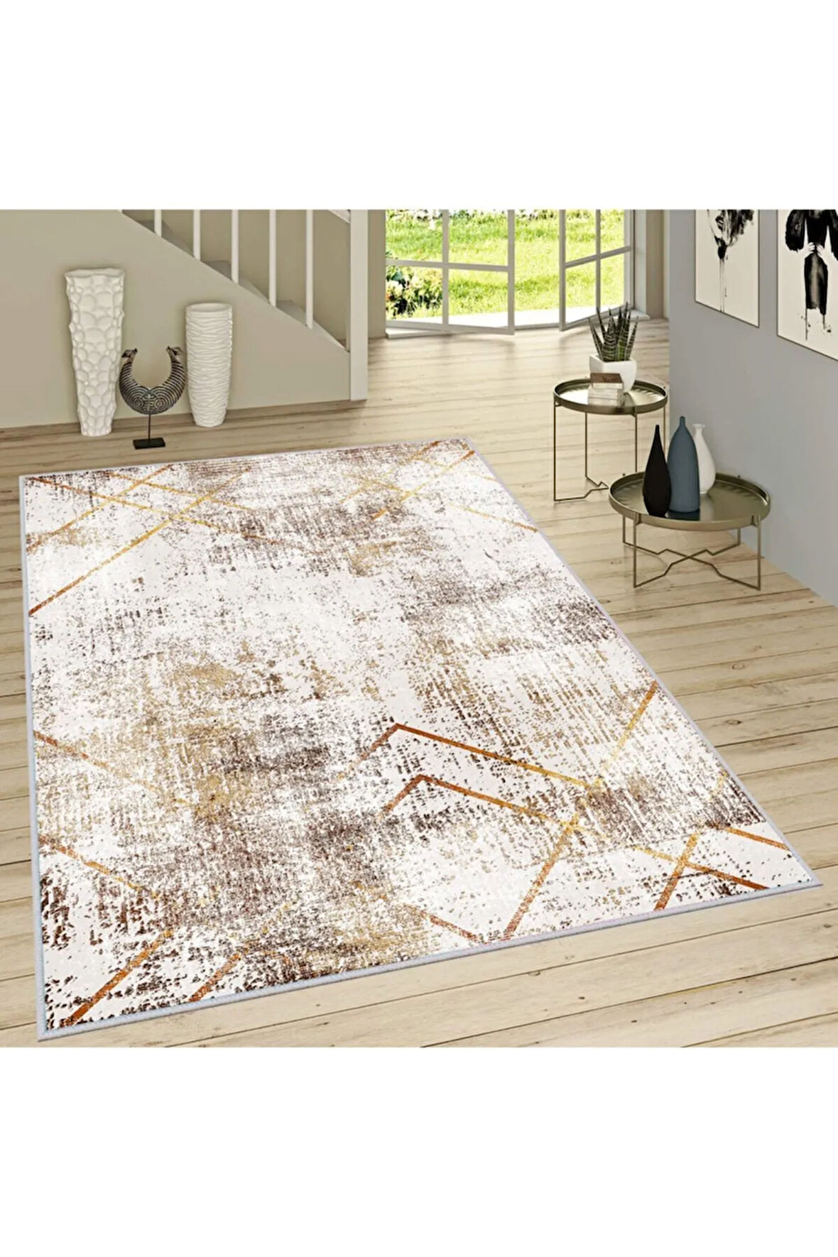 Dijital Baskı Yıkanabilir Kaymaz Taban Salon Halısı Ve Yolluk RVG1666