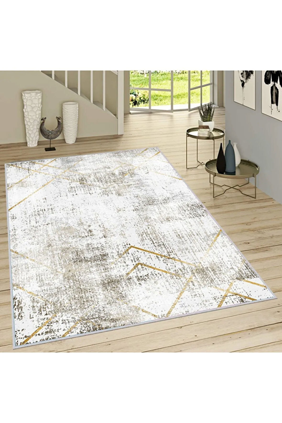 Dijital Baskı Yıkanabilir Kaymaz Taban Salon Halısı Ve Yolluk RVG1667